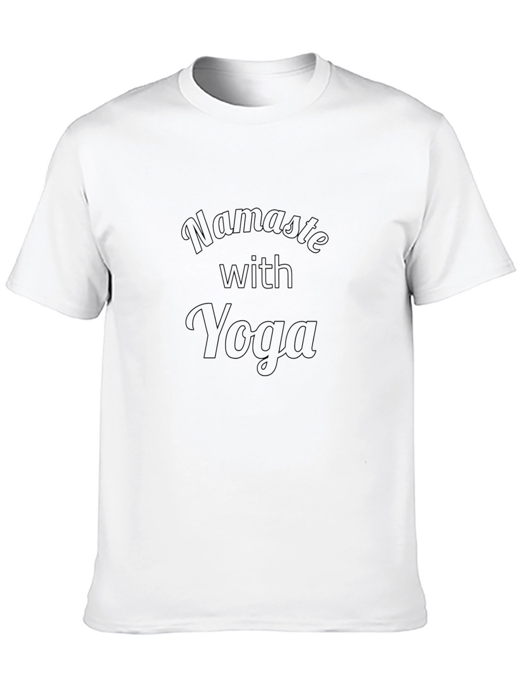 Namaste With Yoga Black T-Shirt