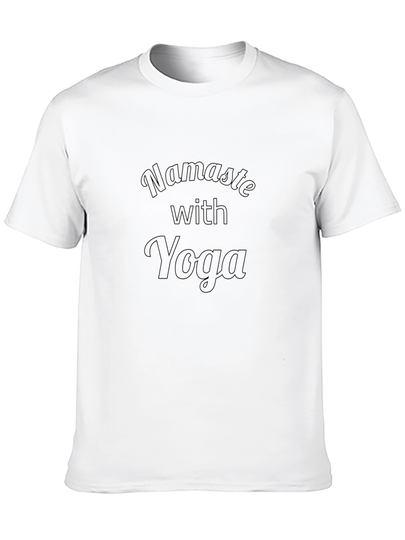Namaste With Yoga Black T-Shirt