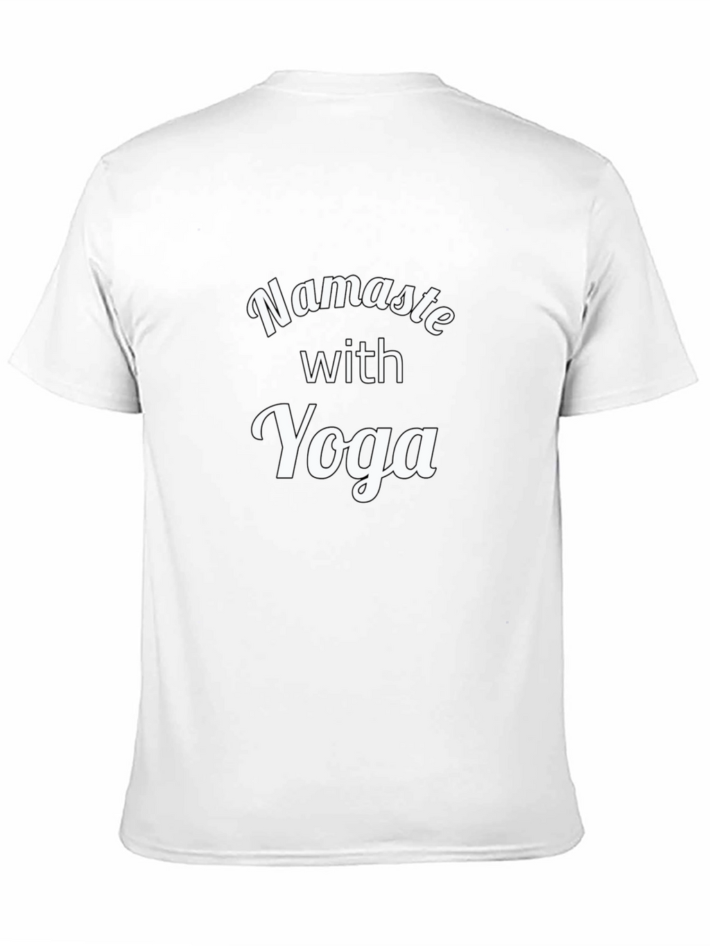 Namaste With Yoga Black T-Shirt