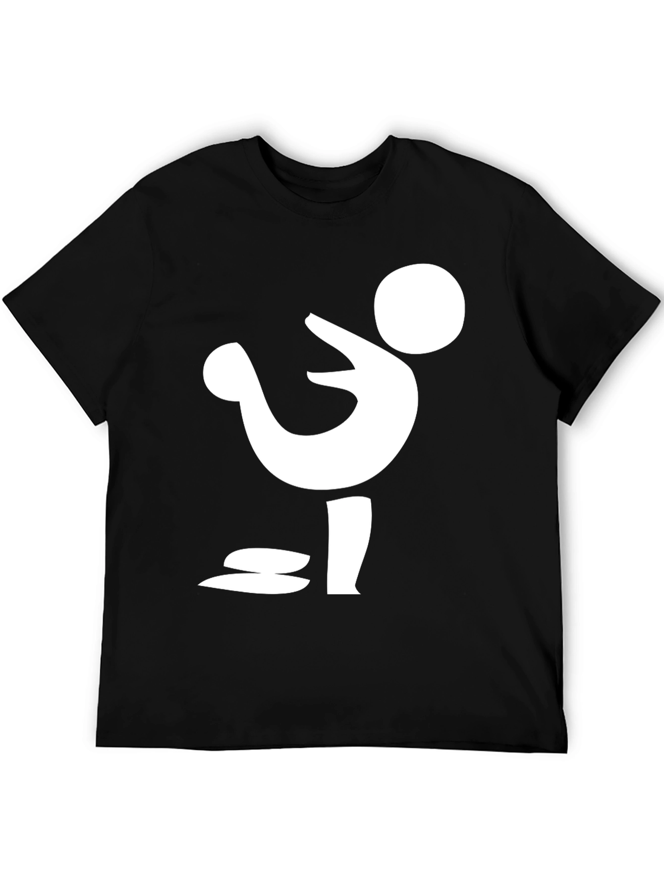 Abstract Figure Graphic Tee - Modern Minimalist Design