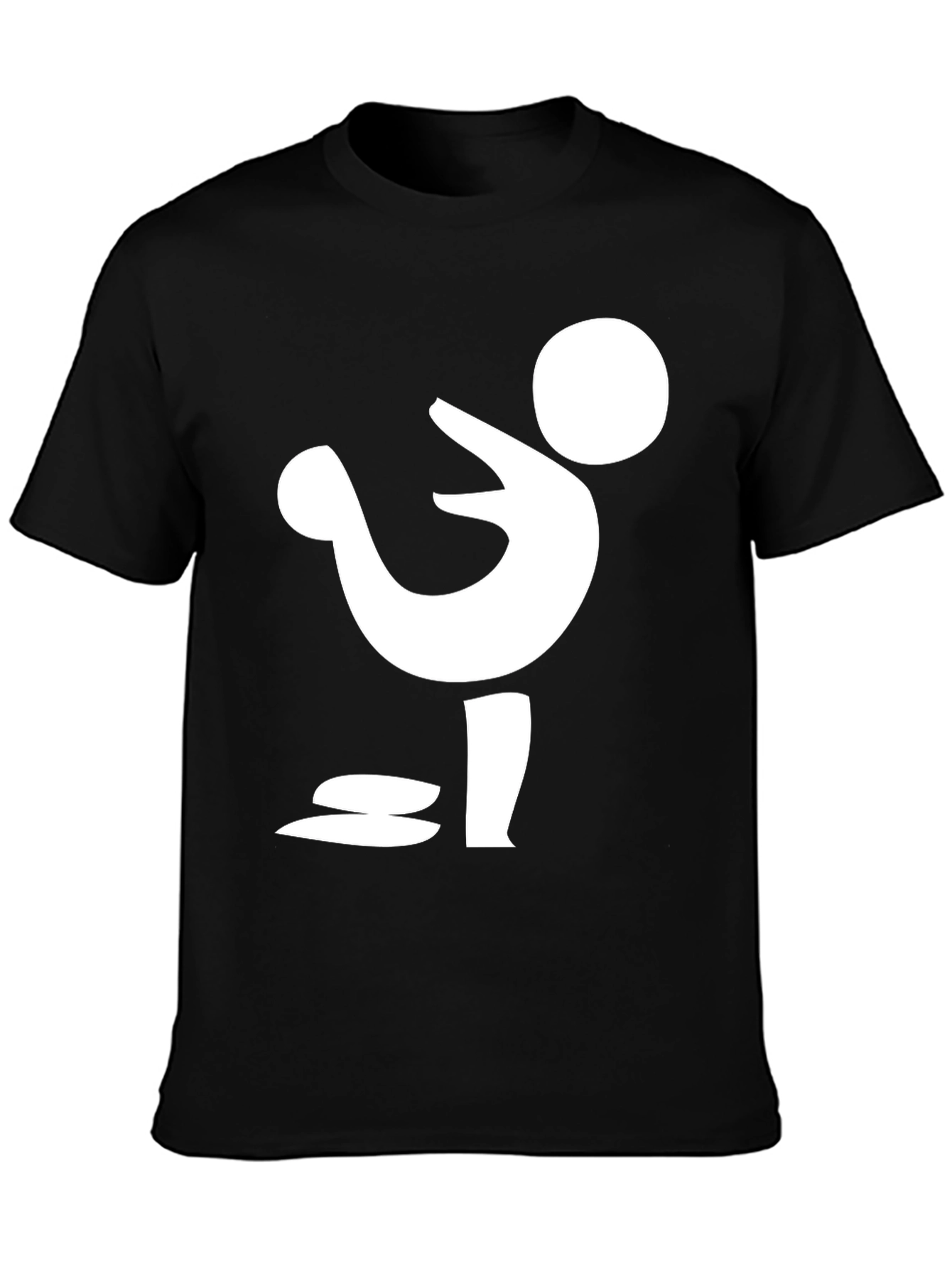 Abstract Figure Graphic Tee - Modern Minimalist Design