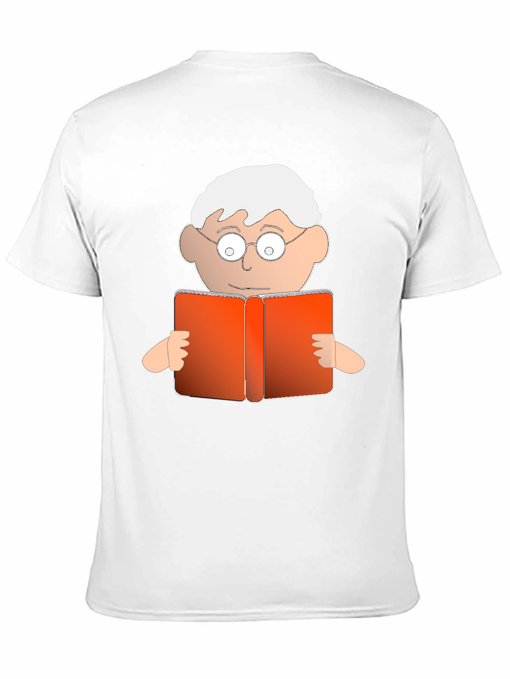 Cartoon Reader Graphic T-Shirt