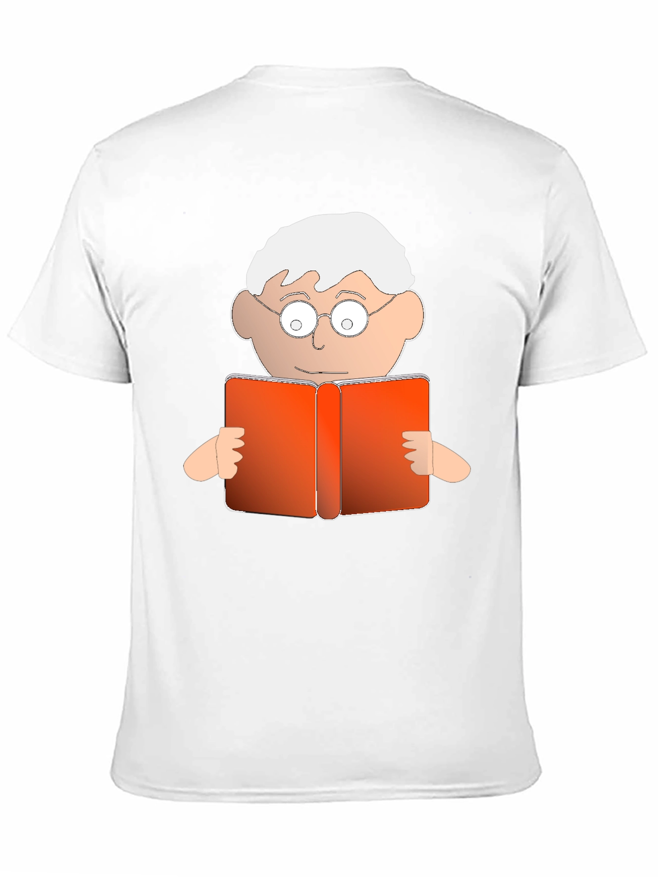 Cartoon Reader Graphic T-Shirt