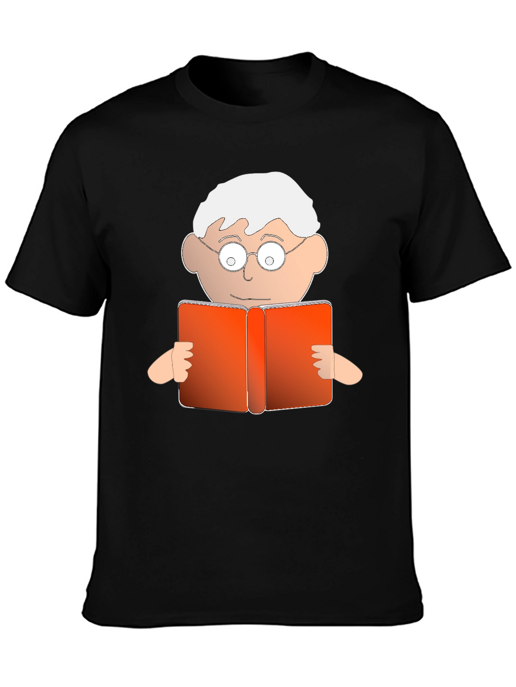 Cartoon Reader Graphic T-Shirt