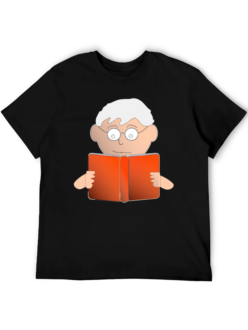Cartoon Reader Graphic T-Shirt
