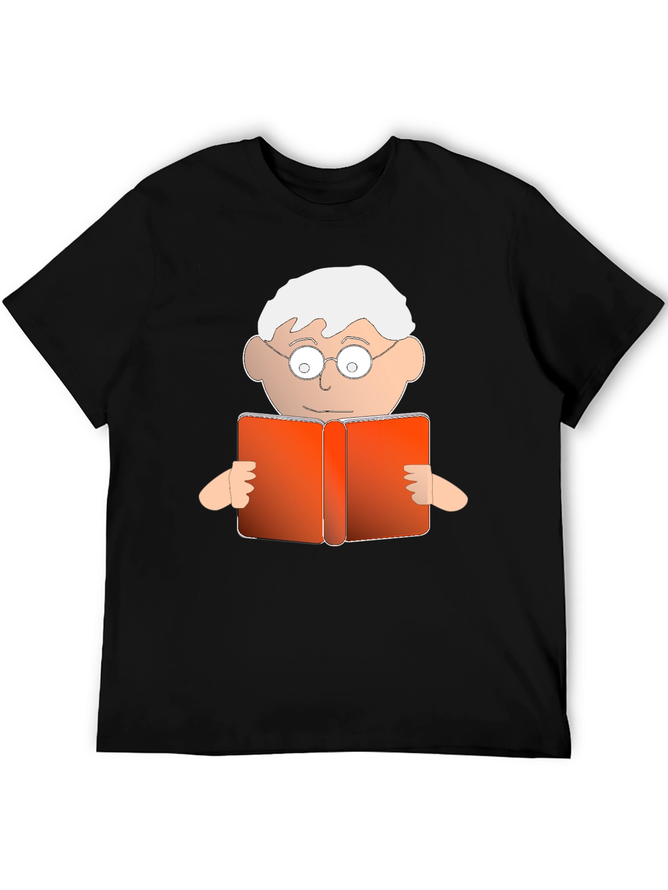 Cartoon Reader Graphic T-Shirt