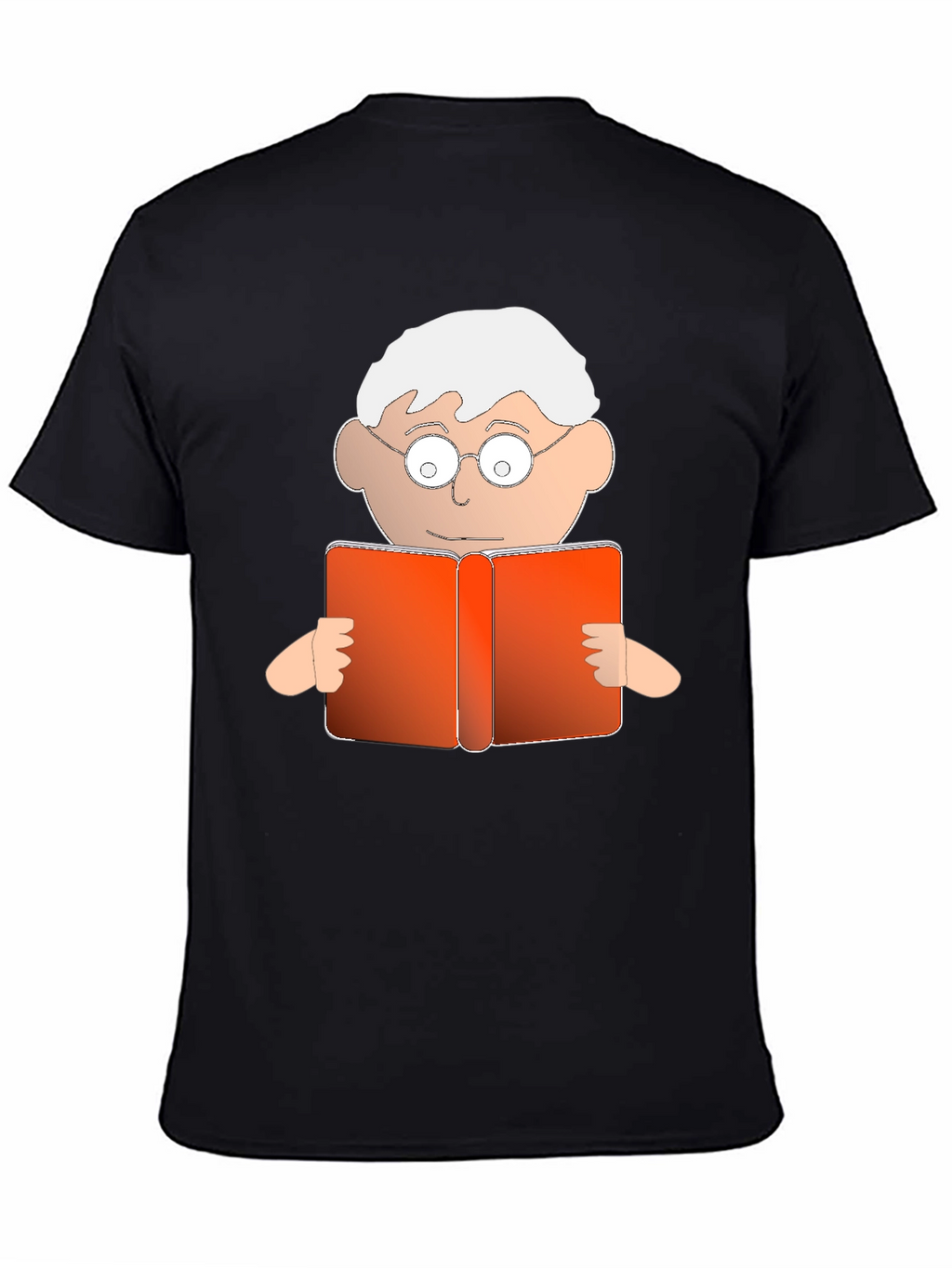 Cartoon Reader Graphic T-Shirt