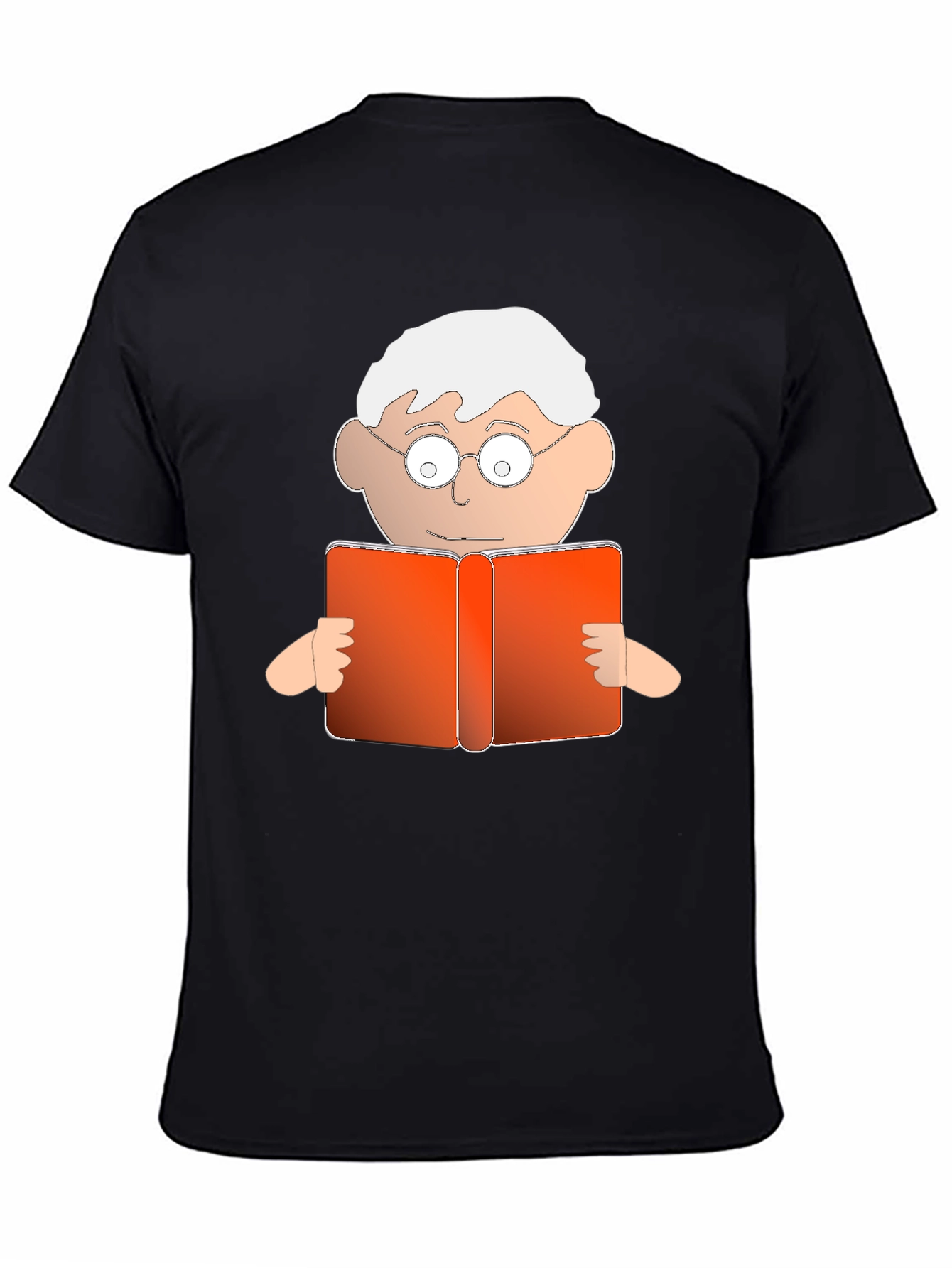 Cartoon Reader Graphic T-Shirt