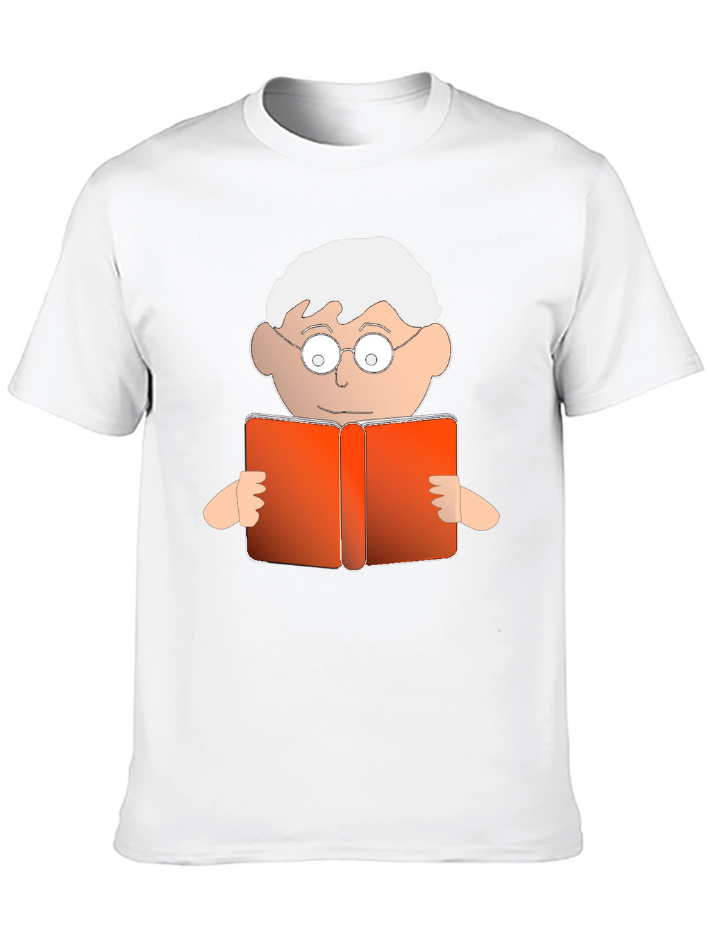 Cartoon Reader Graphic T-Shirt