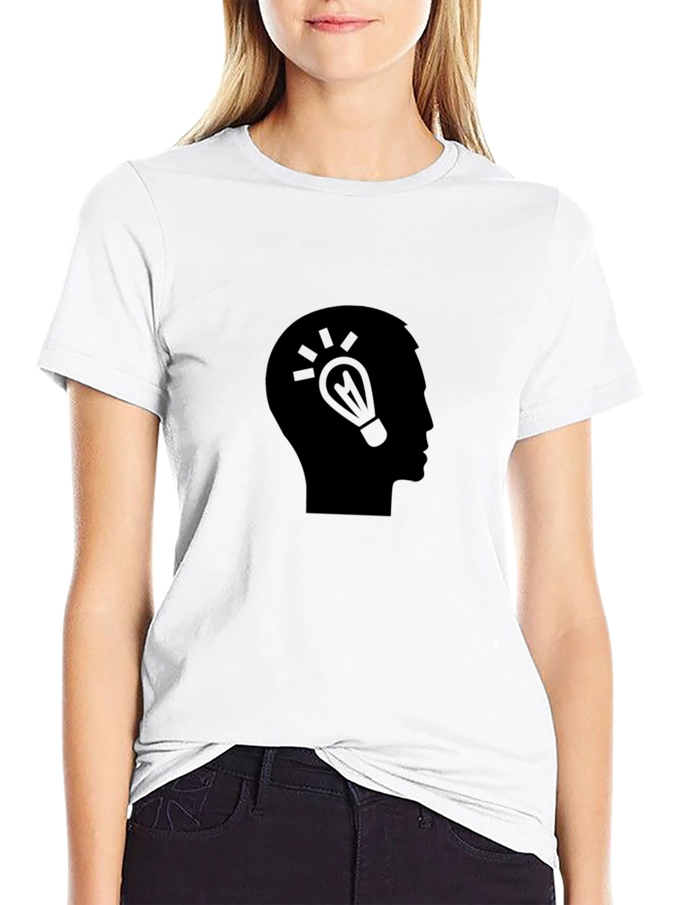 Idea Head T-Shirt - Black Graphic Tee