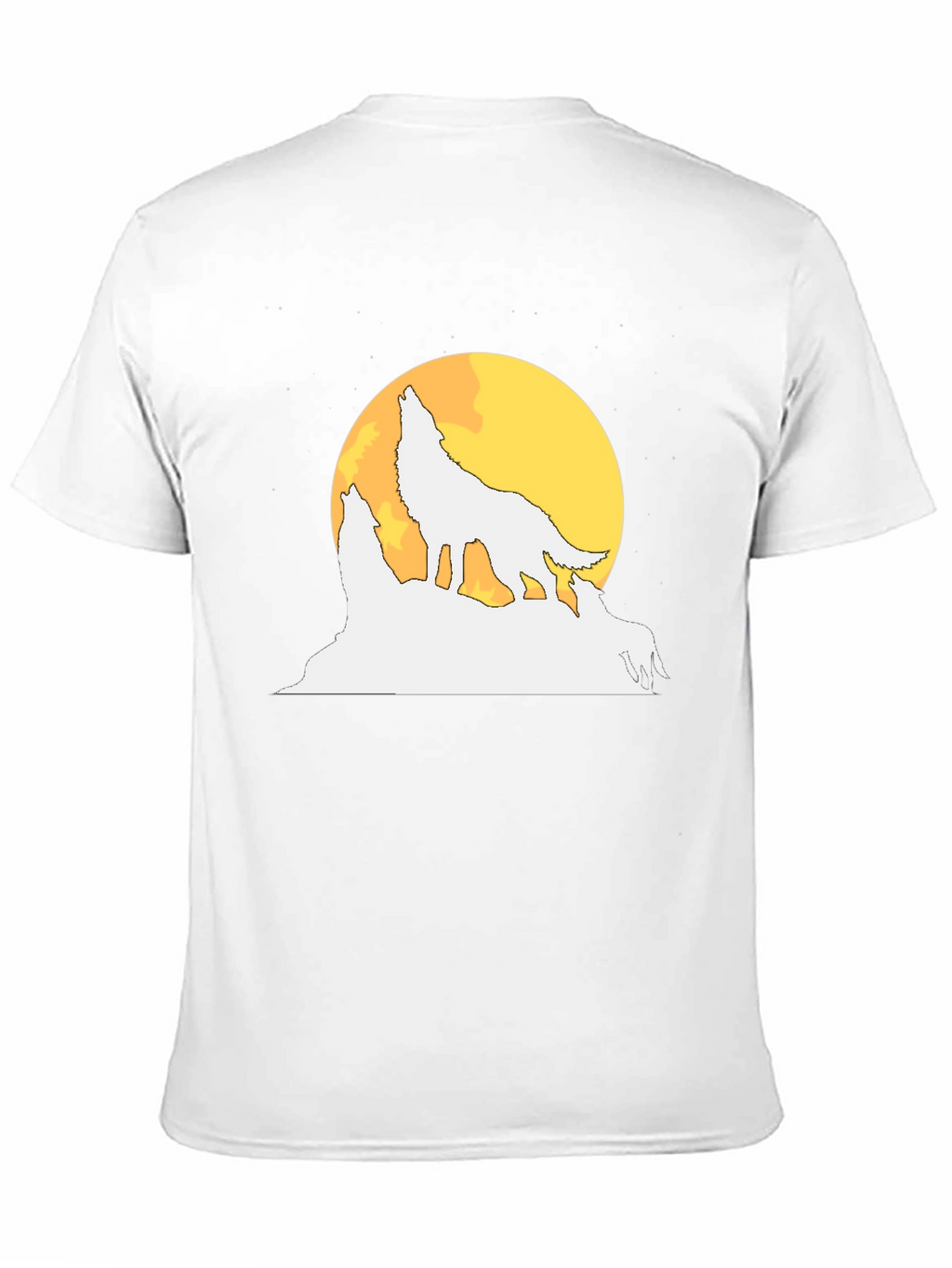 Wolf Pack Moon Graphic Tee - Black