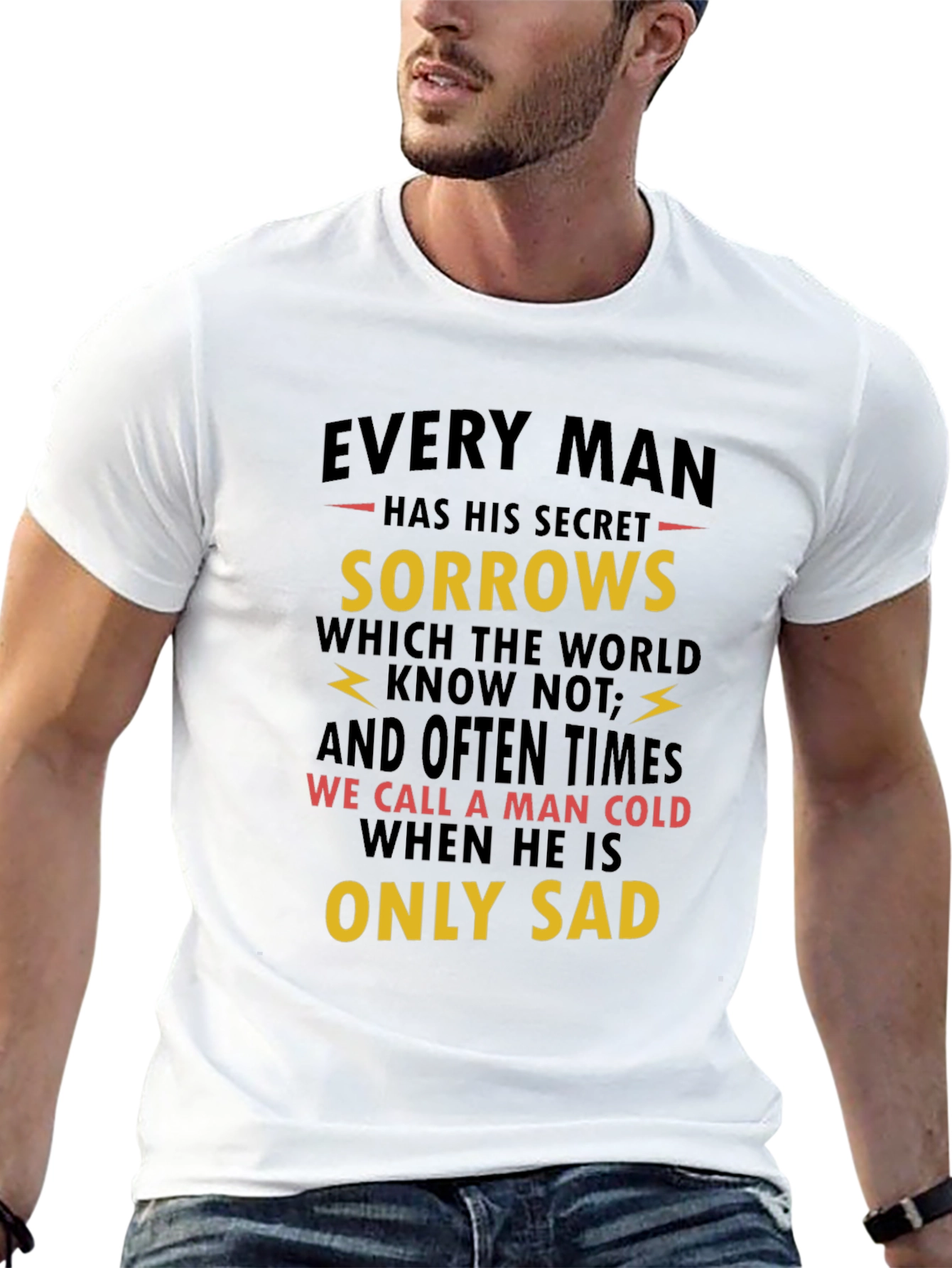 Every Man Black Graphic T-Shirt