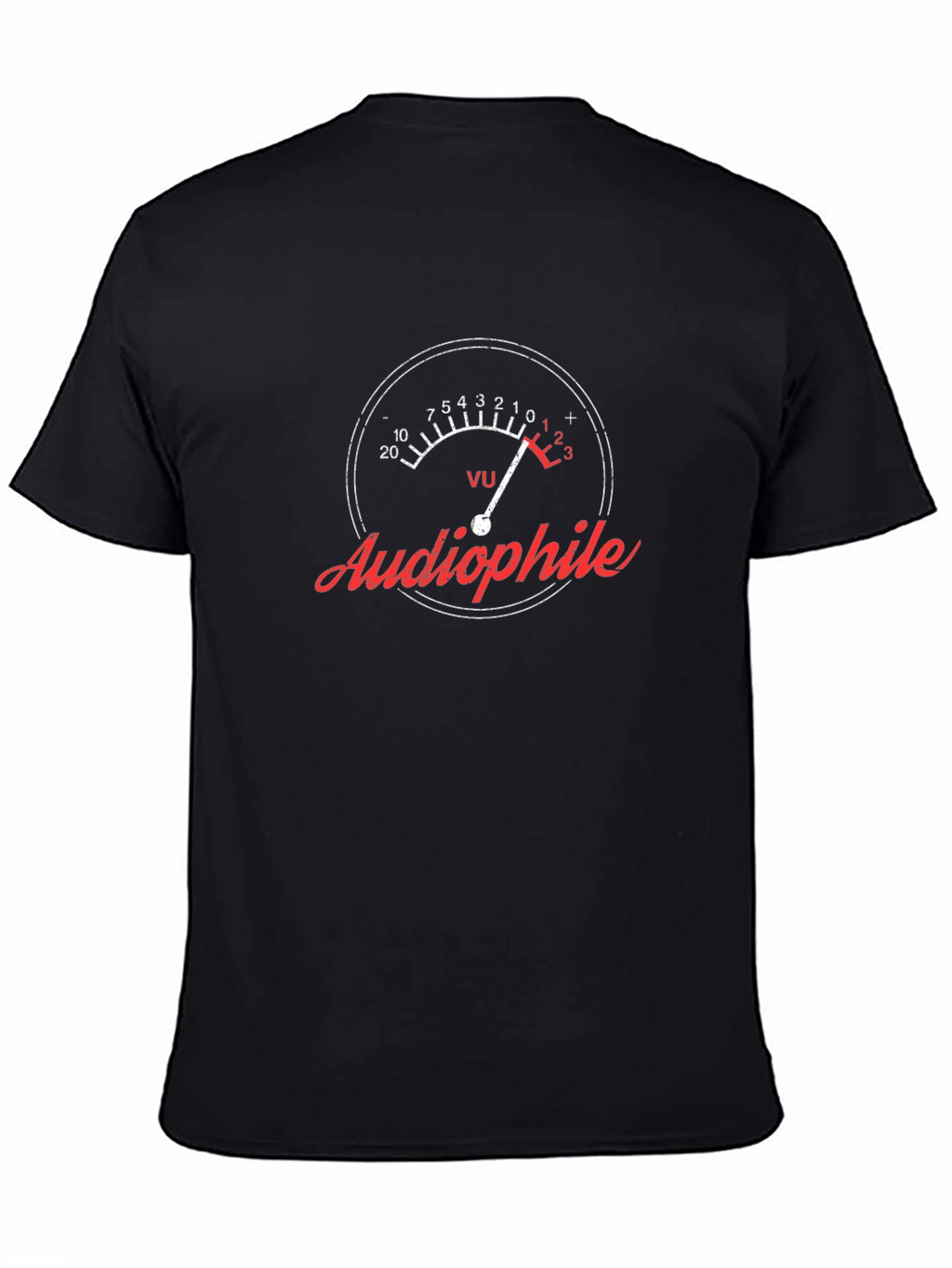 Audiophile VU Meter Graphic Tee - Music Lover T-Shirt