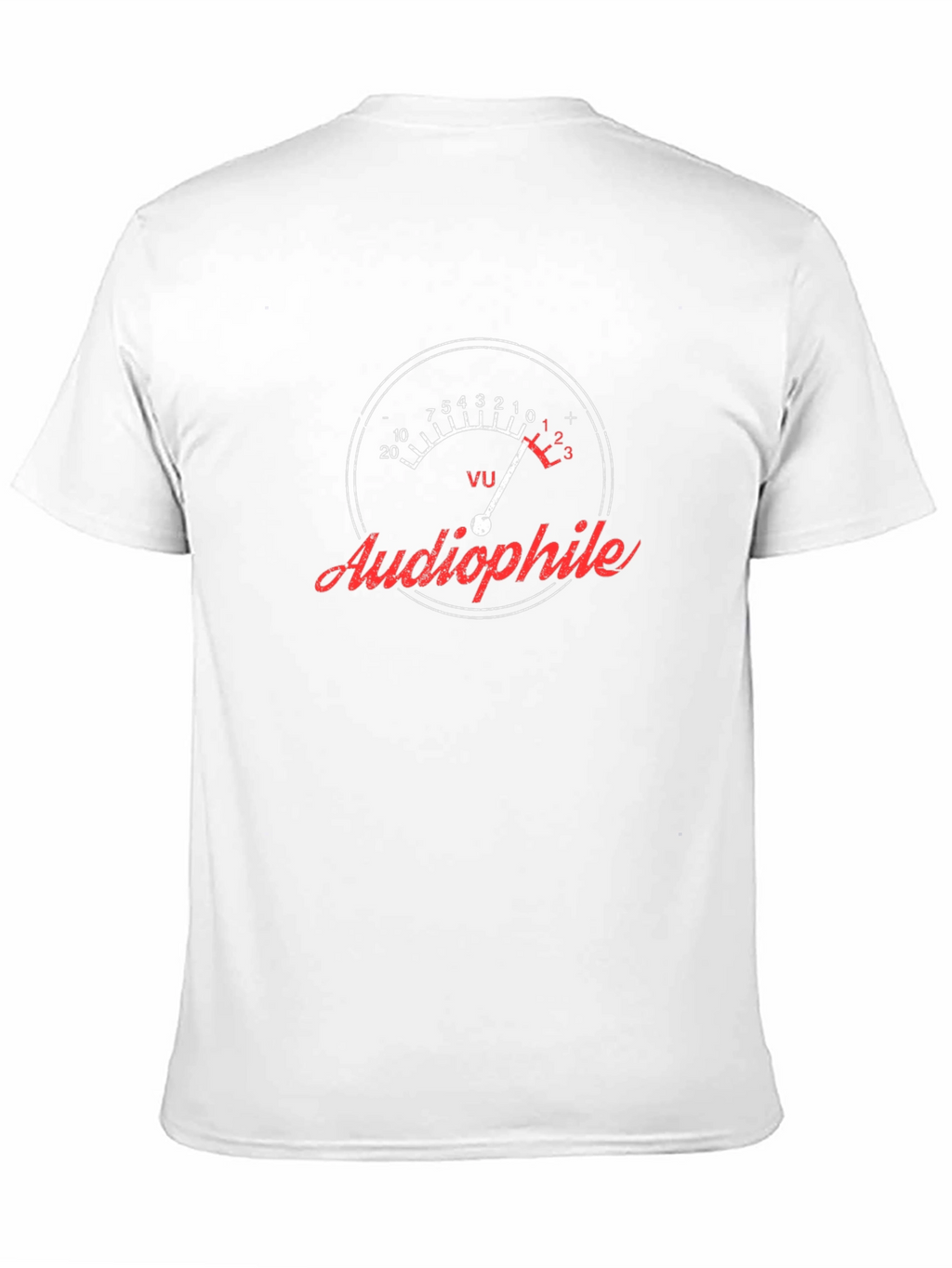 Audiophile VU Meter Graphic Tee - Music Lover T-Shirt