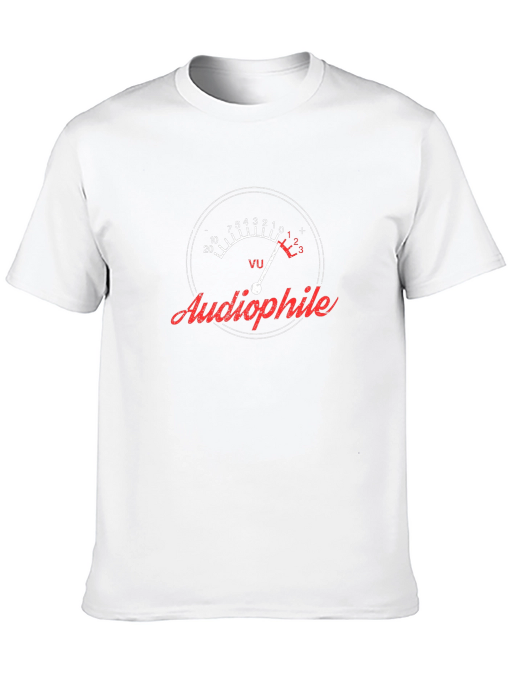 Audiophile VU Meter Graphic Tee - Music Lover T-Shirt