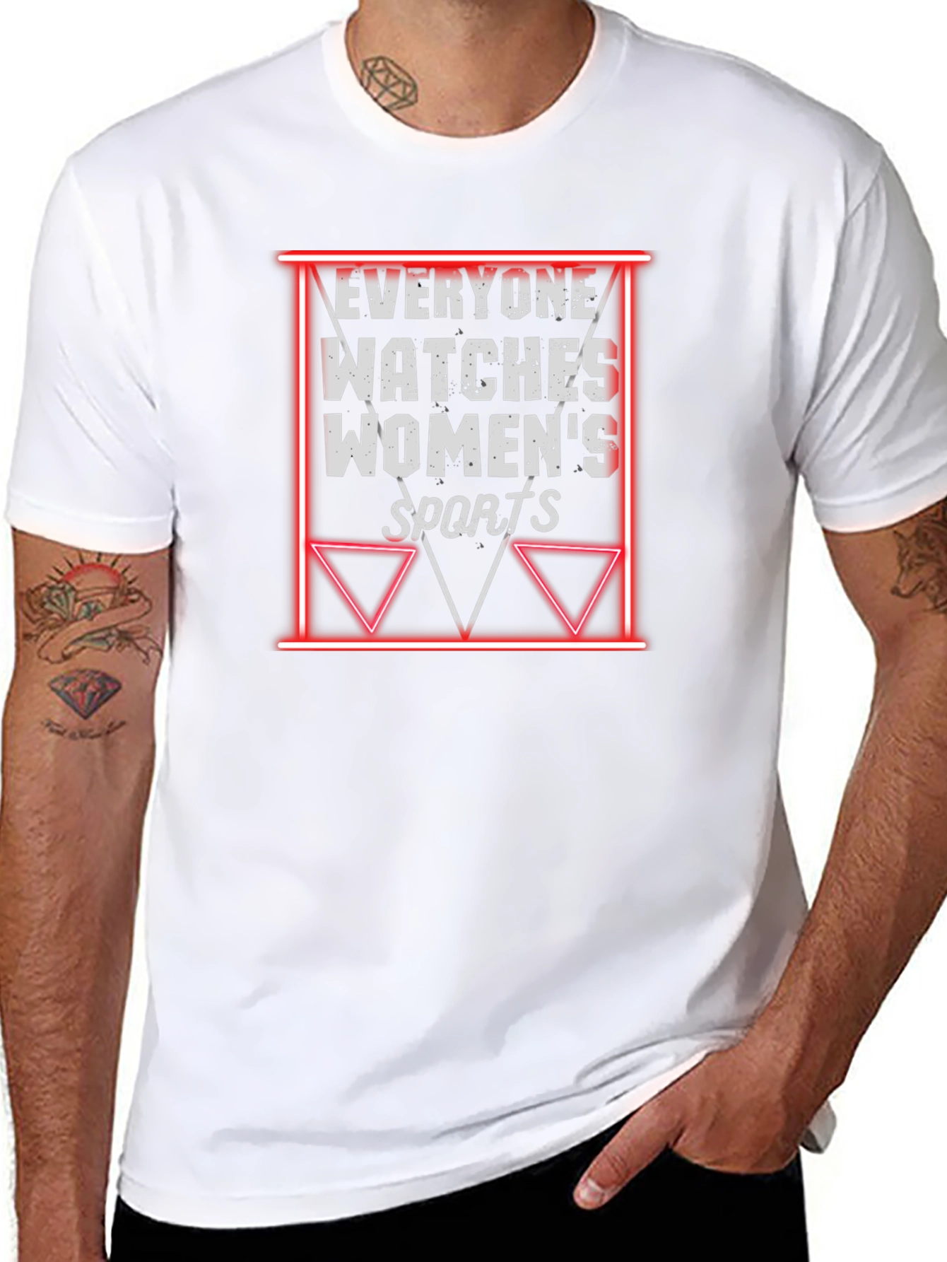 Everyone Watches Womens Sports Graphic Tee