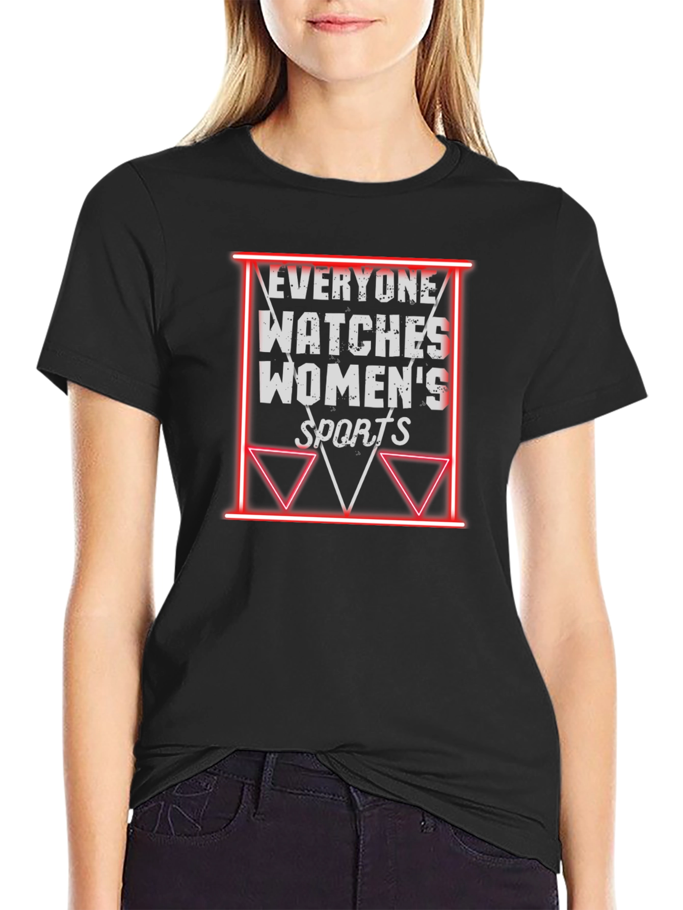 Everyone Watches Womens Sports Graphic Tee