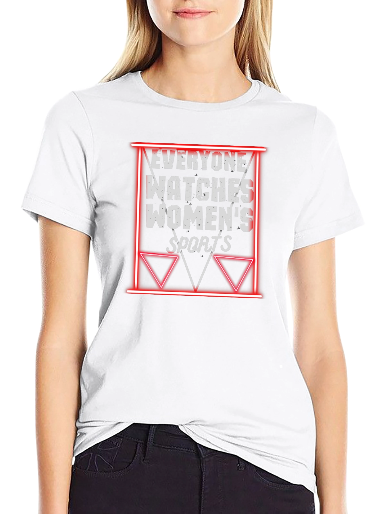 Everyone Watches Womens Sports Graphic Tee