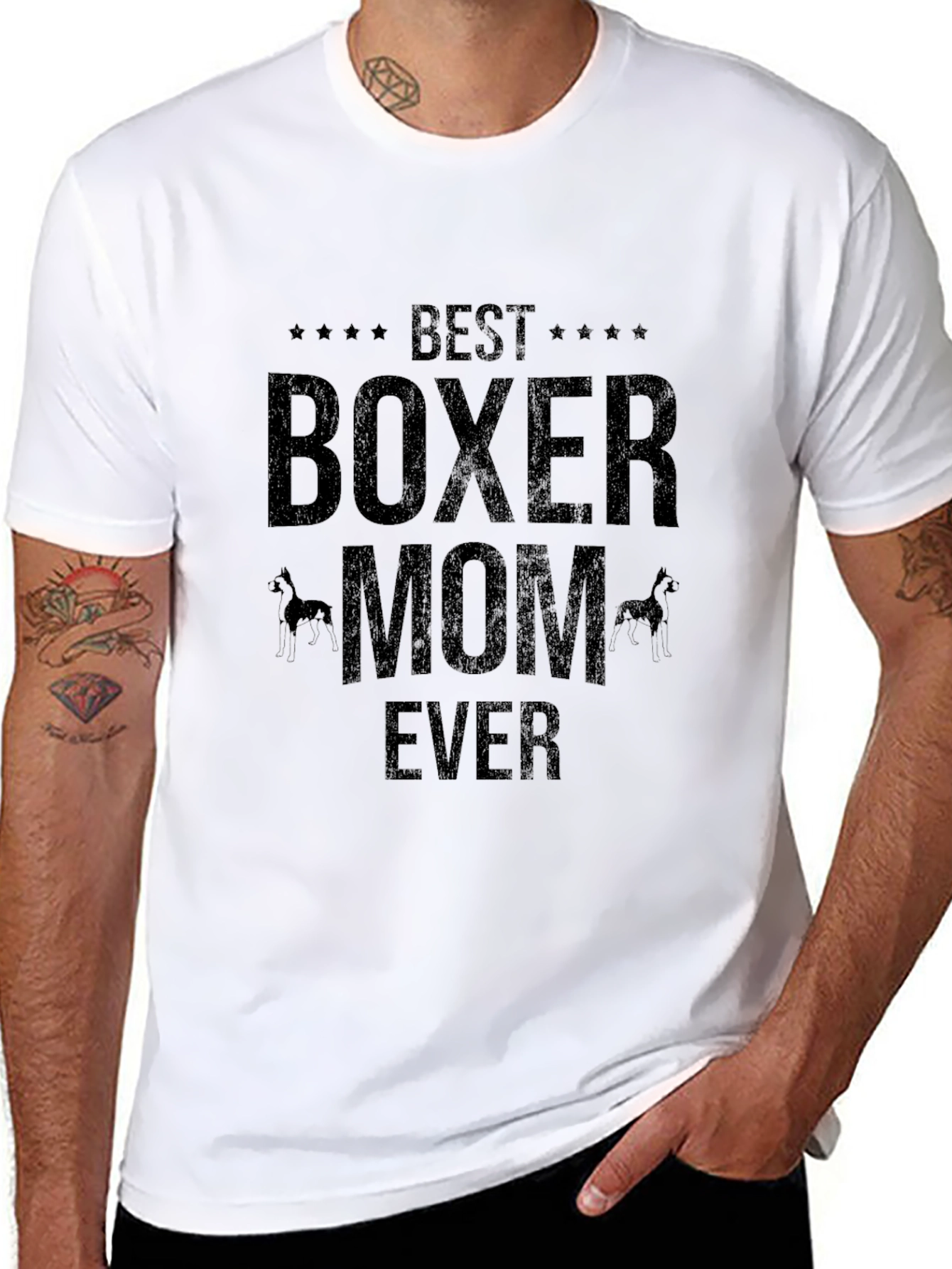 Best Boxer Mom Ever Graphic Tee