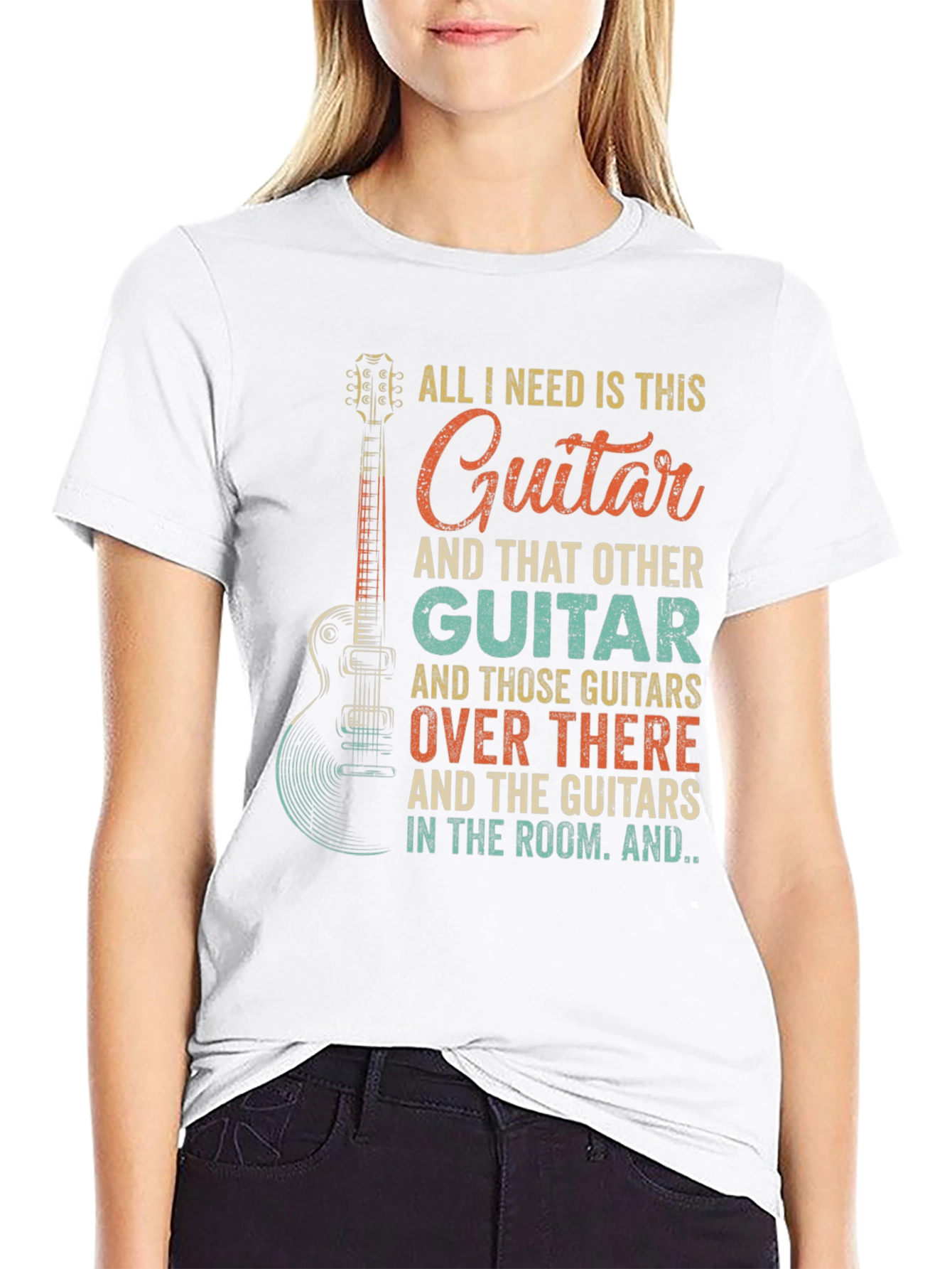 Guitar Lover Graphic Tee - All I Need Is This Guitar