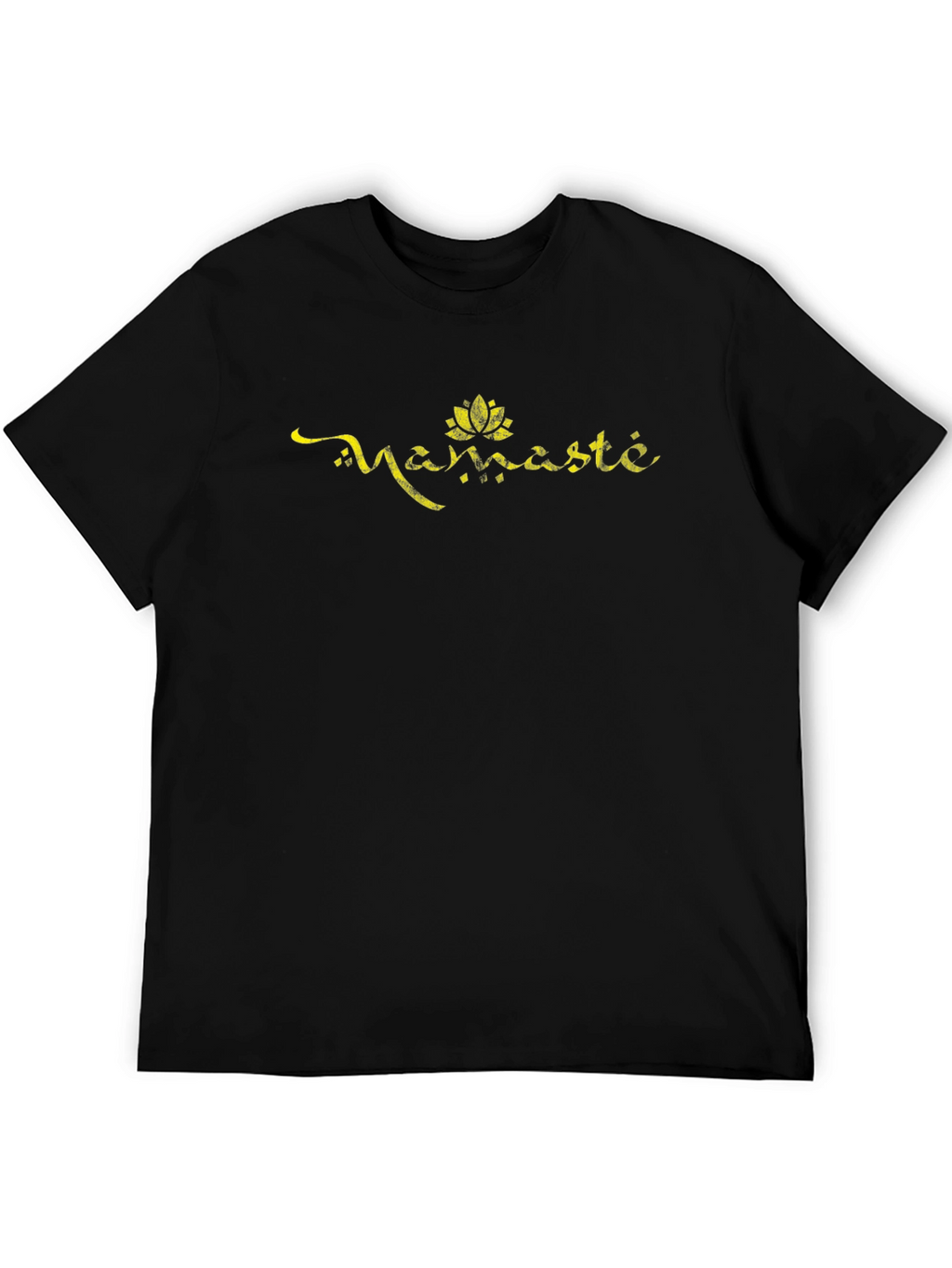 Namaste Lotus Flower Graphic Tee - Black T-Shirt