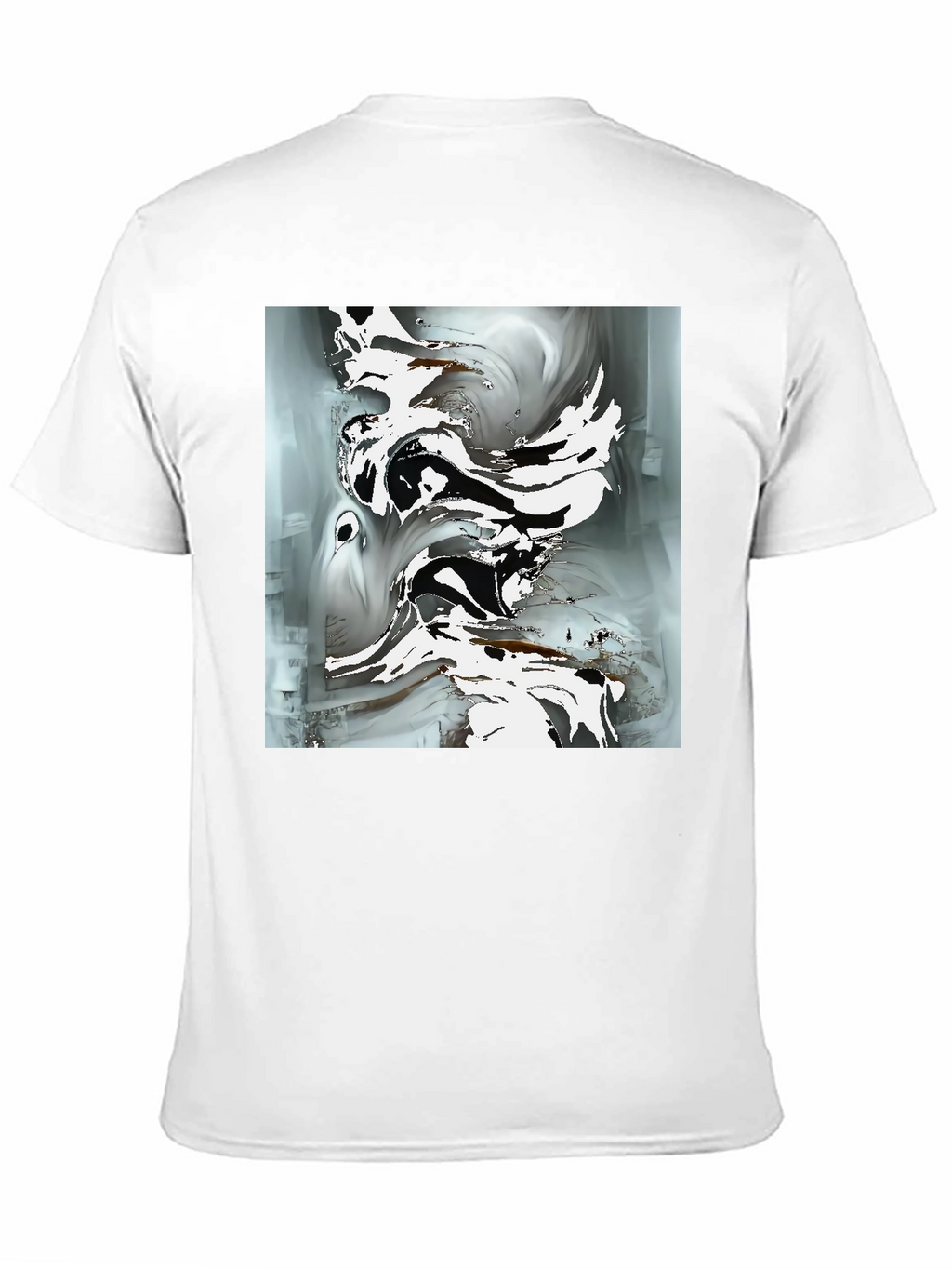 Abstract Art Graphic Tee - Modern Black T-Shirt