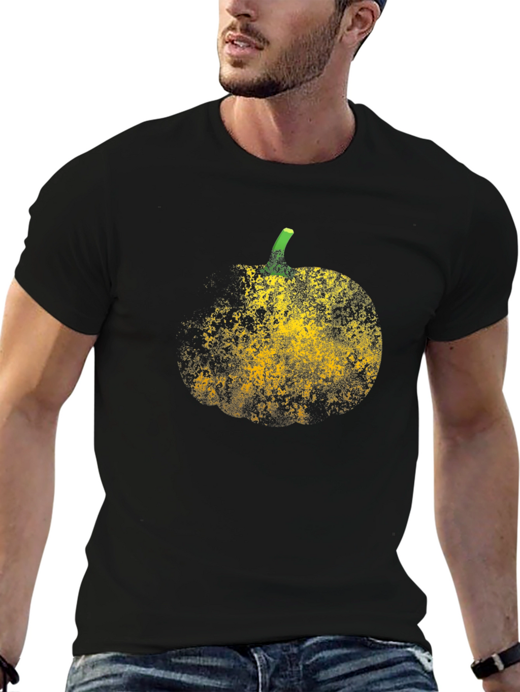 Abstract Pumpkin Graphic T-Shirt