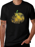 Abstract Pumpkin Graphic T-Shirt
