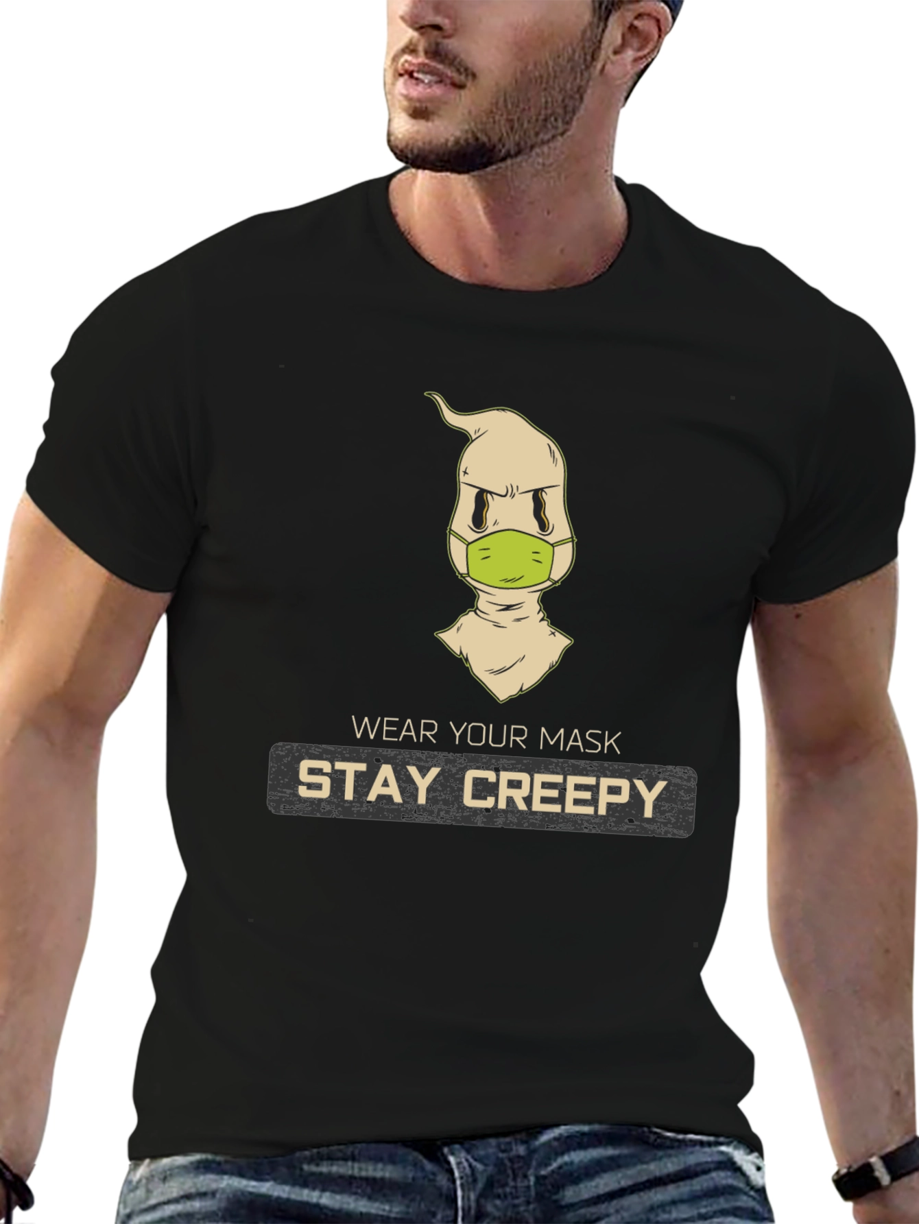 Stay Creepy Masked Ghost T-Shirt