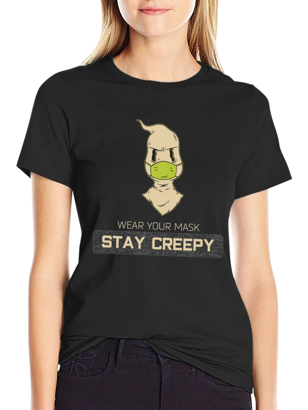 Stay Creepy Masked Ghost T-Shirt