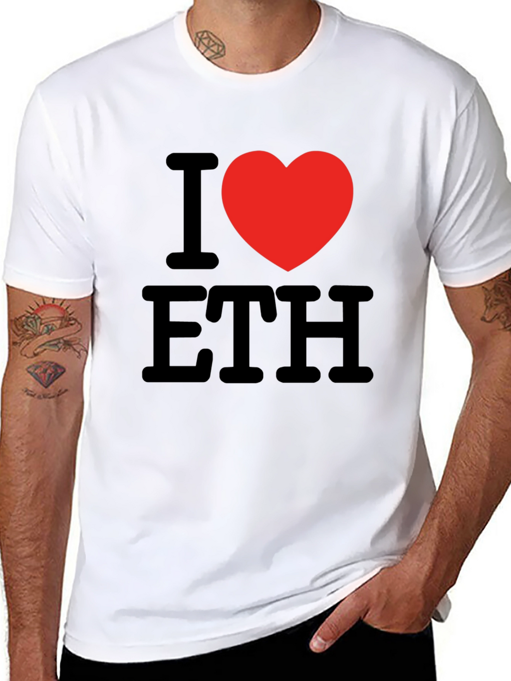 I Heart ETH T-Shirt - Crypto Love Tee