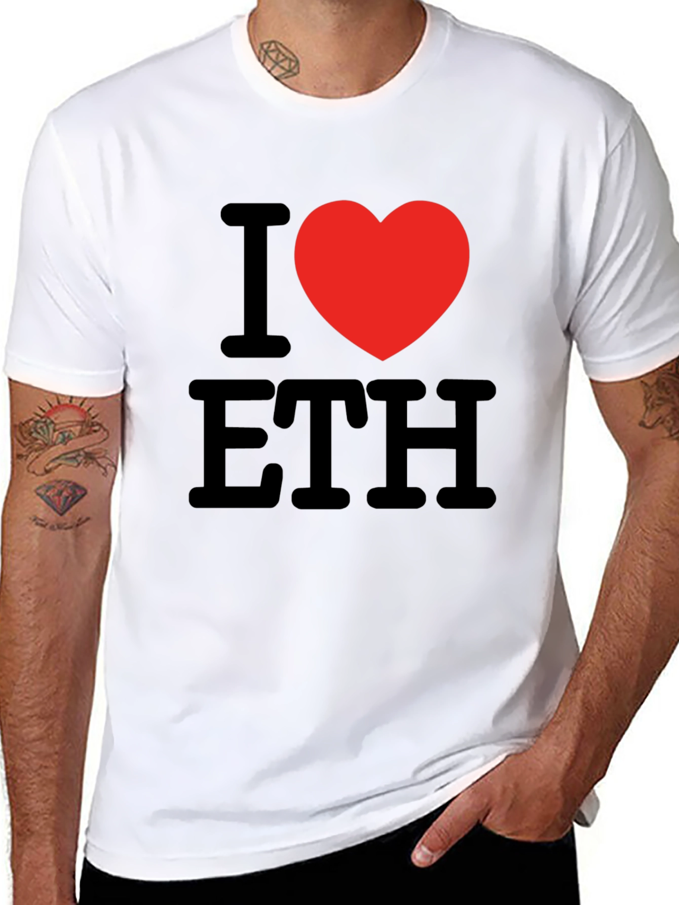 I Heart ETH T-Shirt - Crypto Love Tee