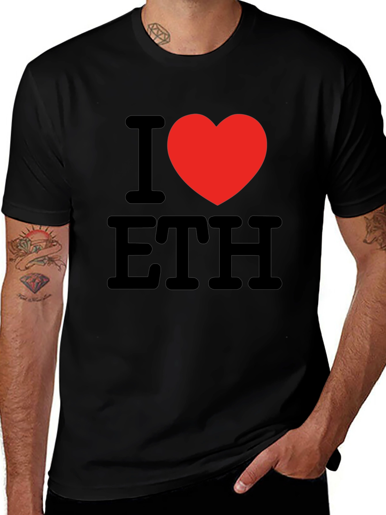 I Heart ETH T-Shirt - Crypto Love Tee