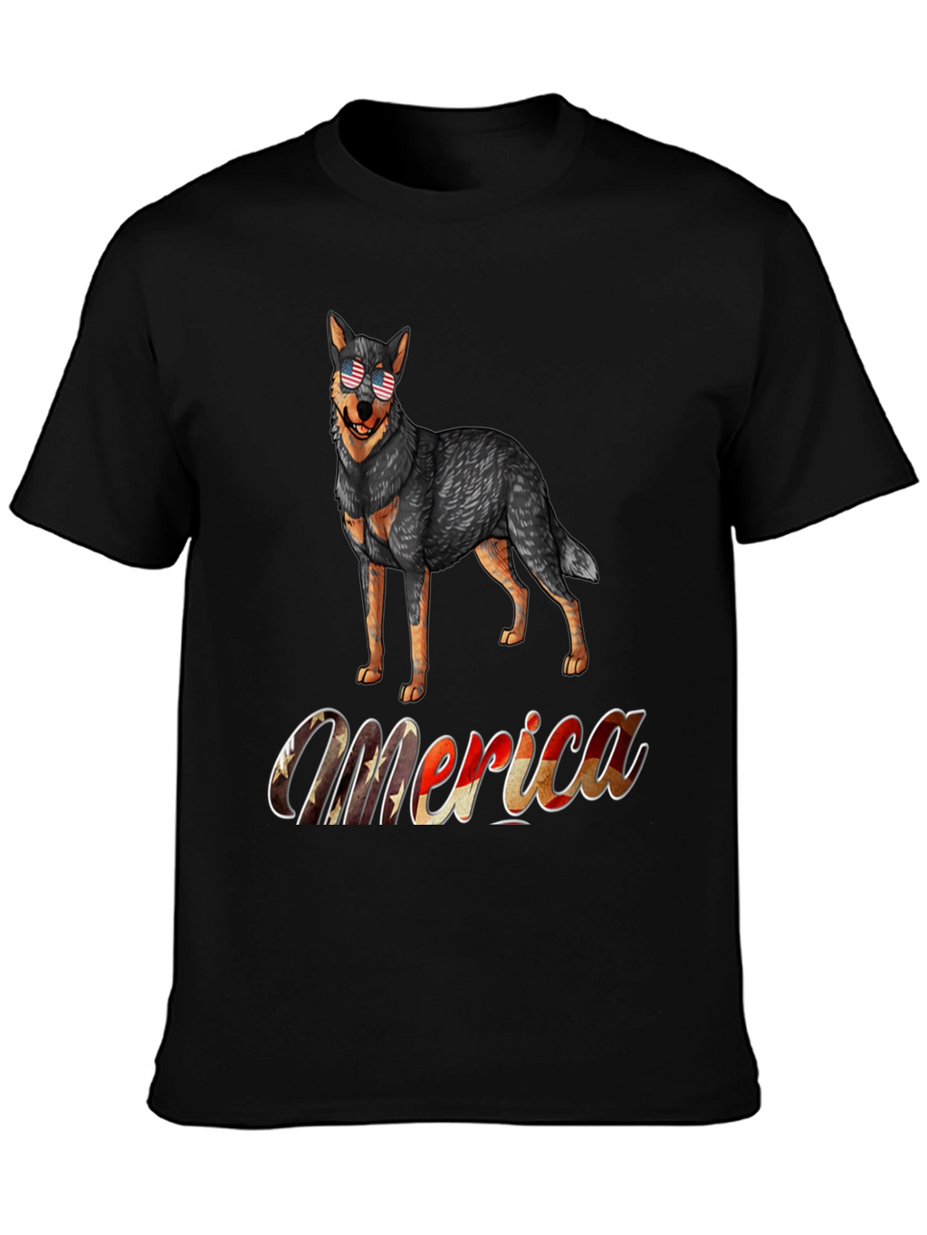 Patriotic Dog T-Shirt - Merica Design