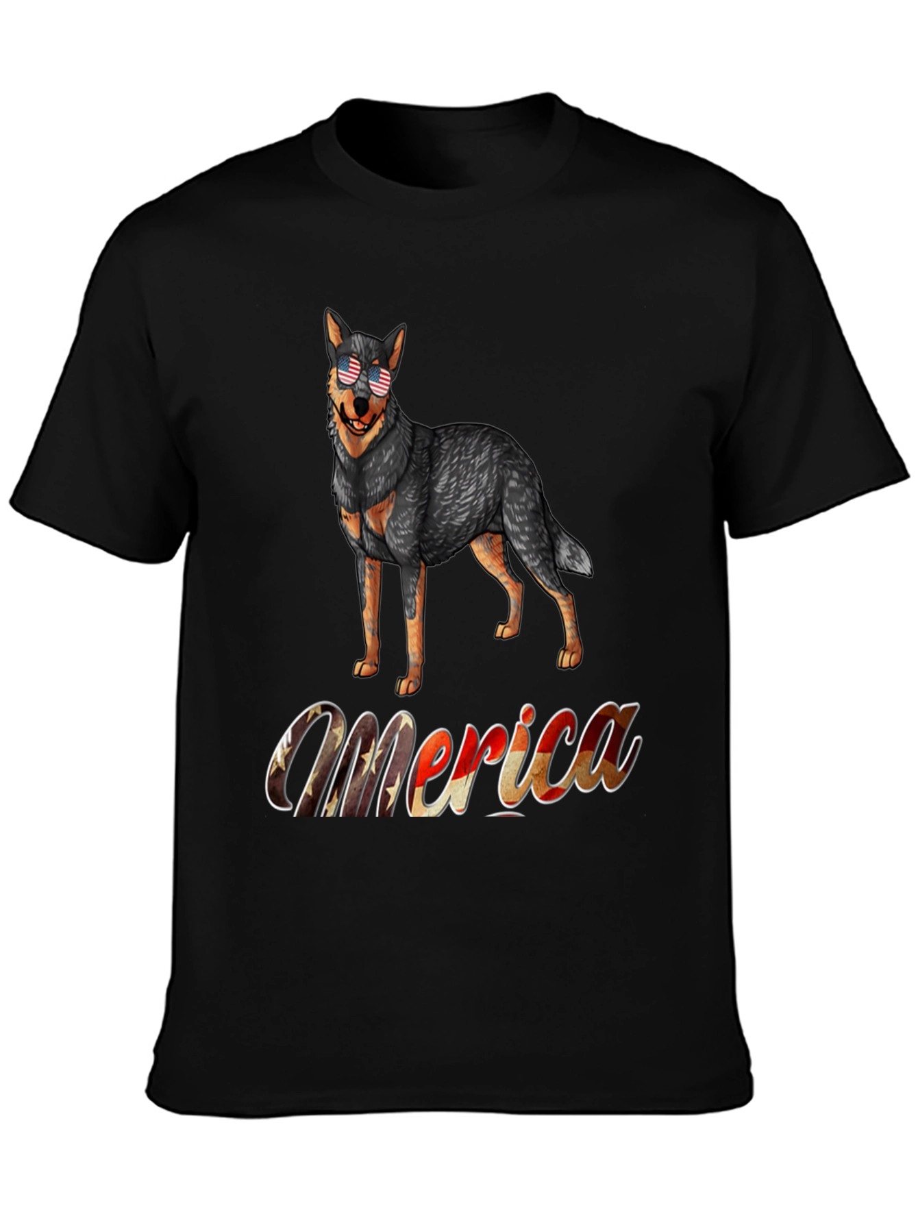 Patriotic Dog T-Shirt - Merica Design