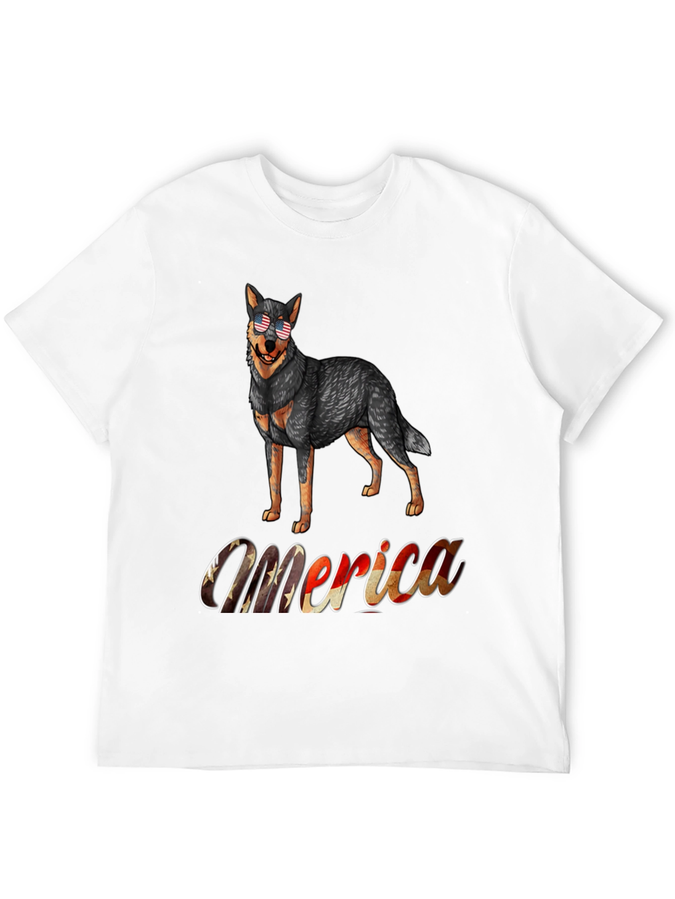 Patriotic Dog T-Shirt - Merica Design