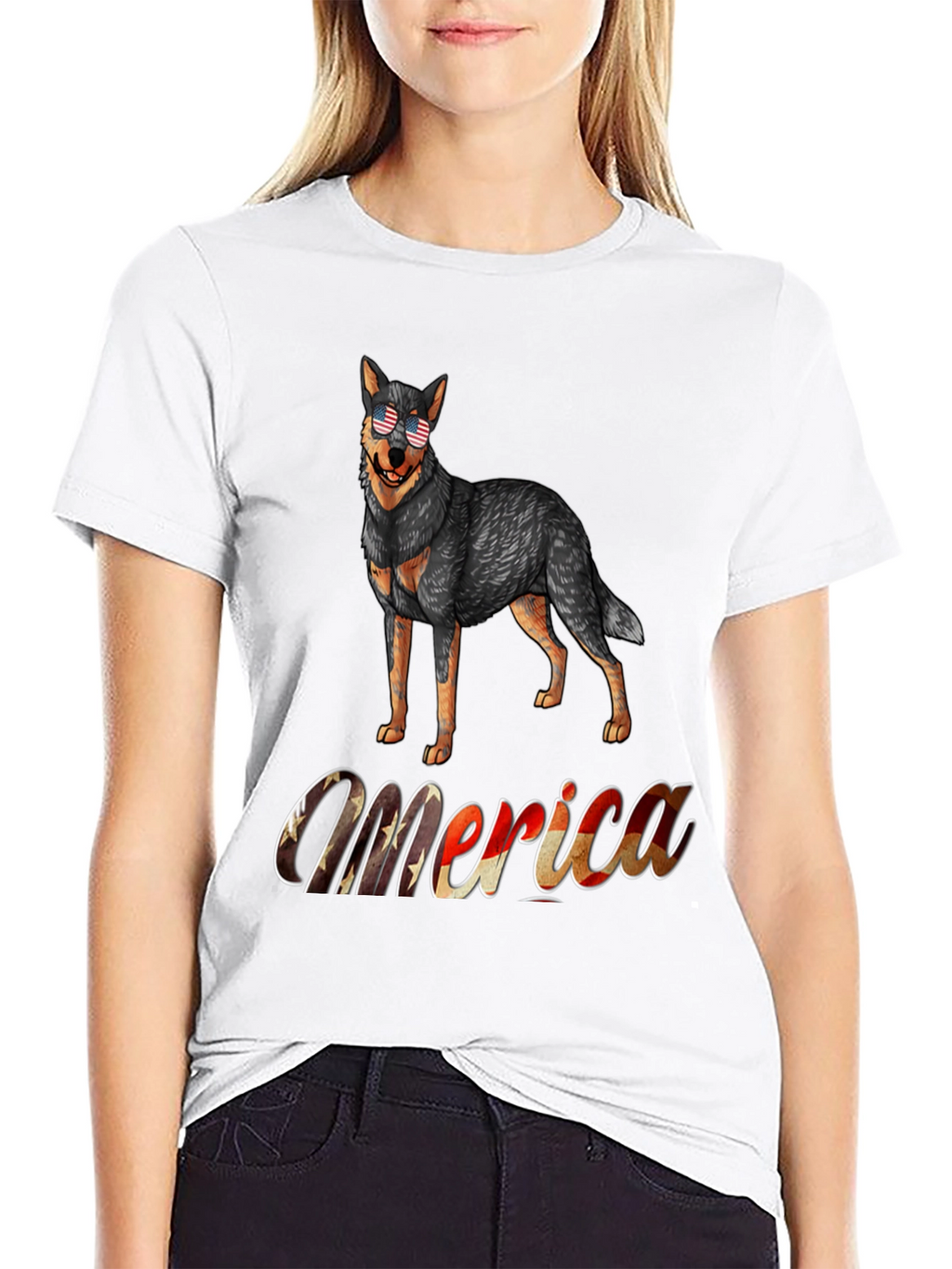Patriotic Dog T-Shirt - Merica Design