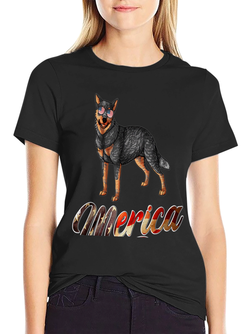 Patriotic Dog T-Shirt - Merica Design