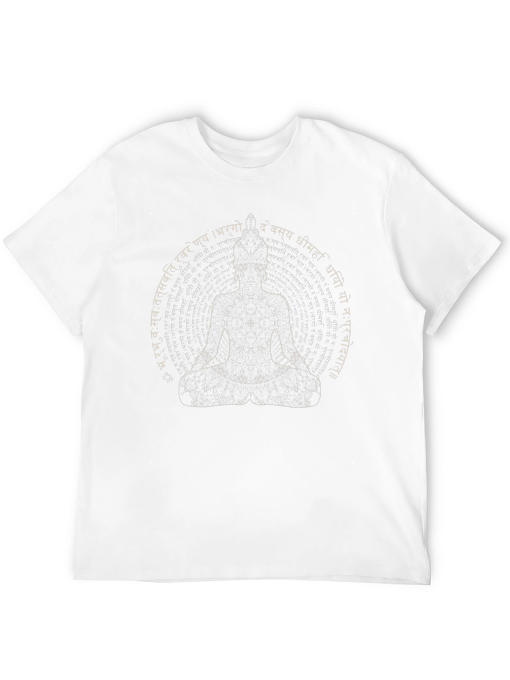 Buddha Graphic Print Mens Black T-Shirt