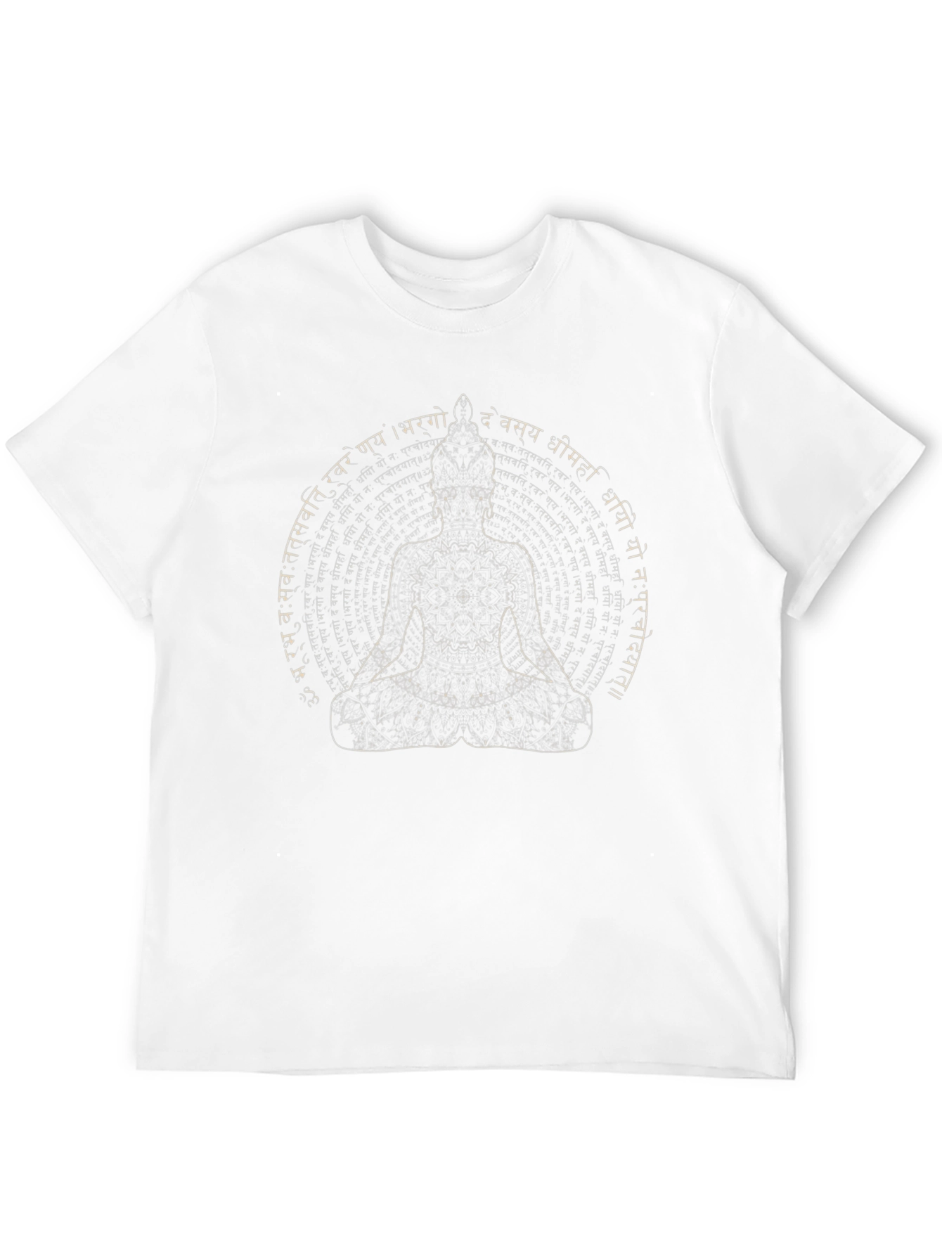 Buddha Graphic Print Mens Black T-Shirt