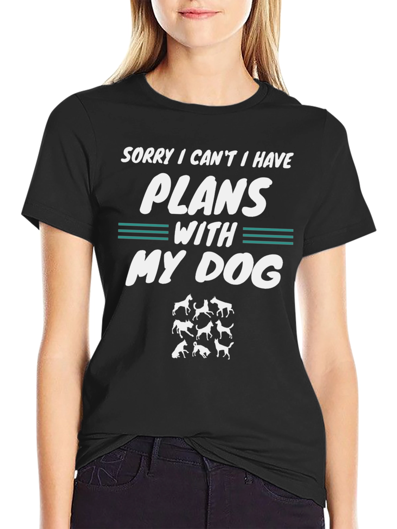 Funny Dog Lover T-Shirt: Sorry Plans with My Dog