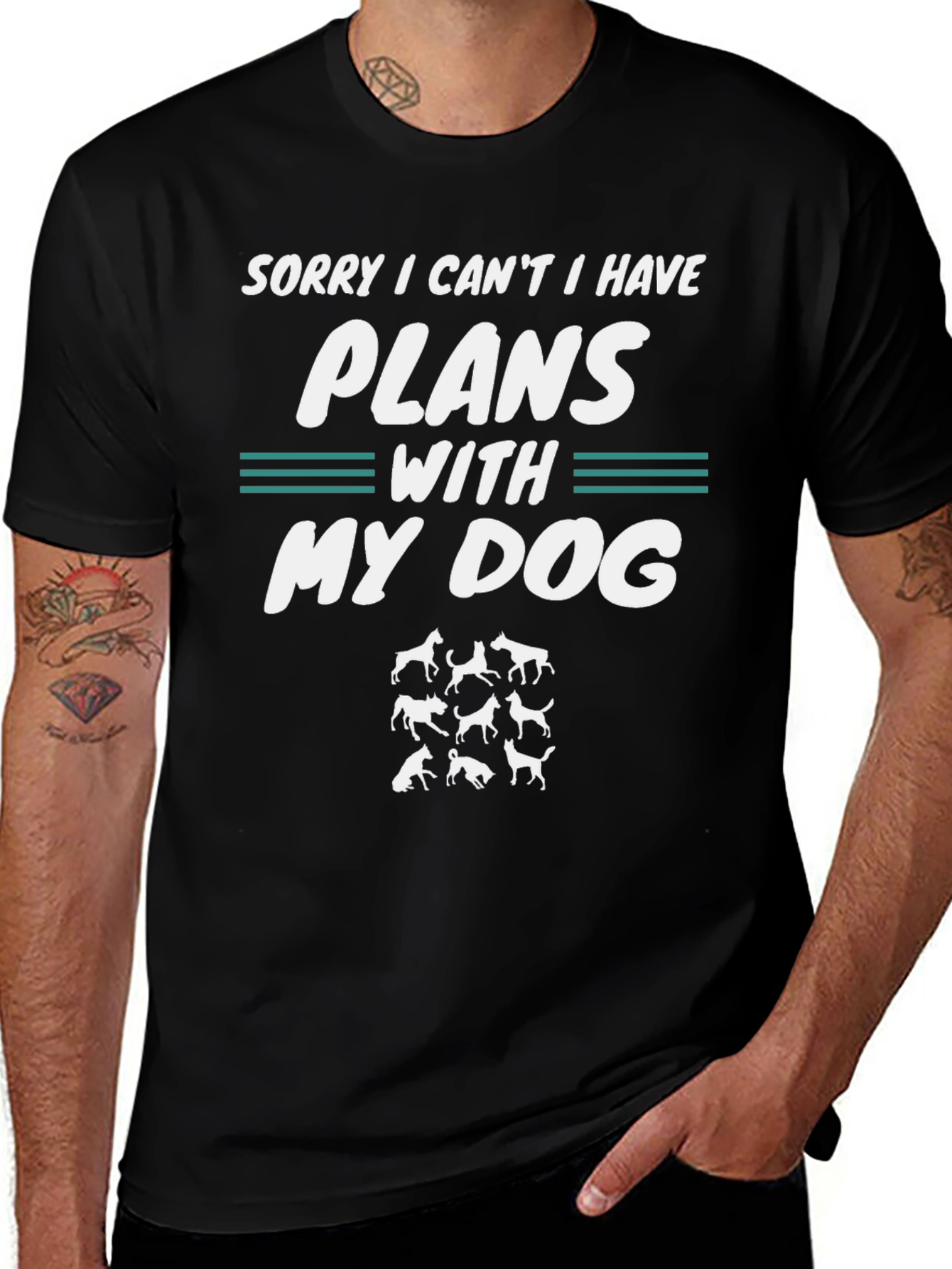 Funny Dog Lover T-Shirt: Sorry Plans with My Dog