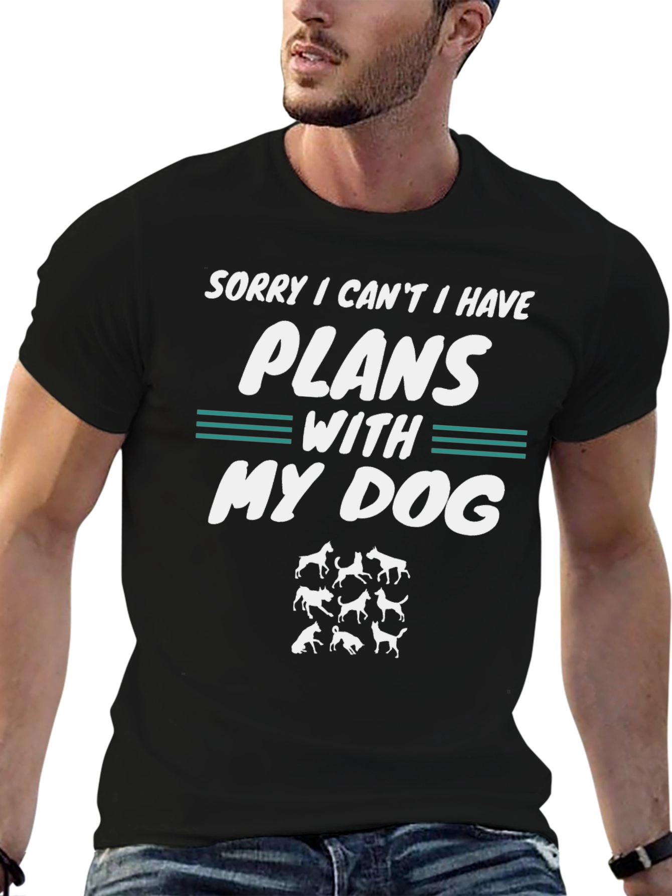 Funny Dog Lover T-Shirt: Sorry Plans with My Dog