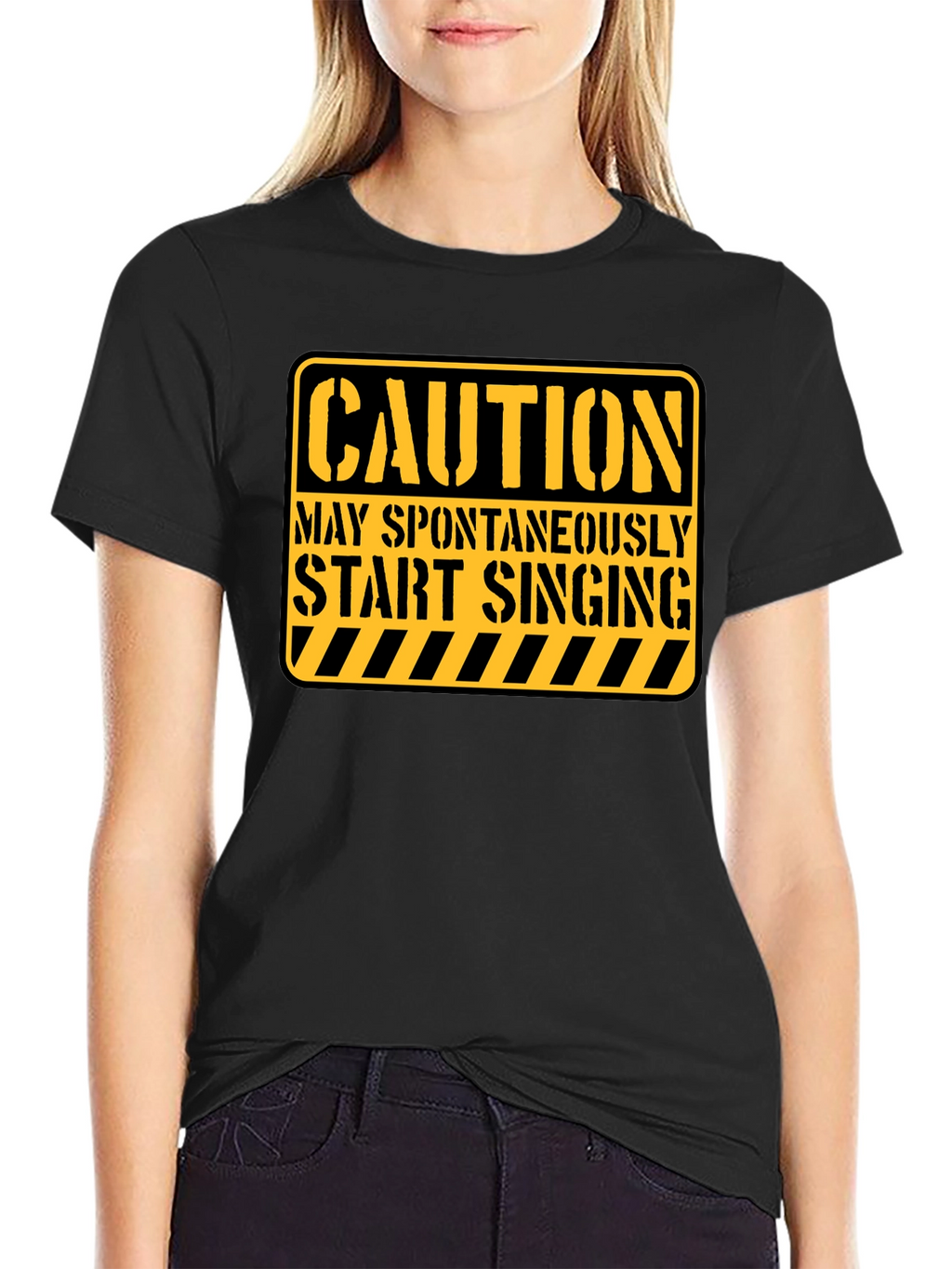 Caution May Spontaneously Start Singing Funny T-Shirt