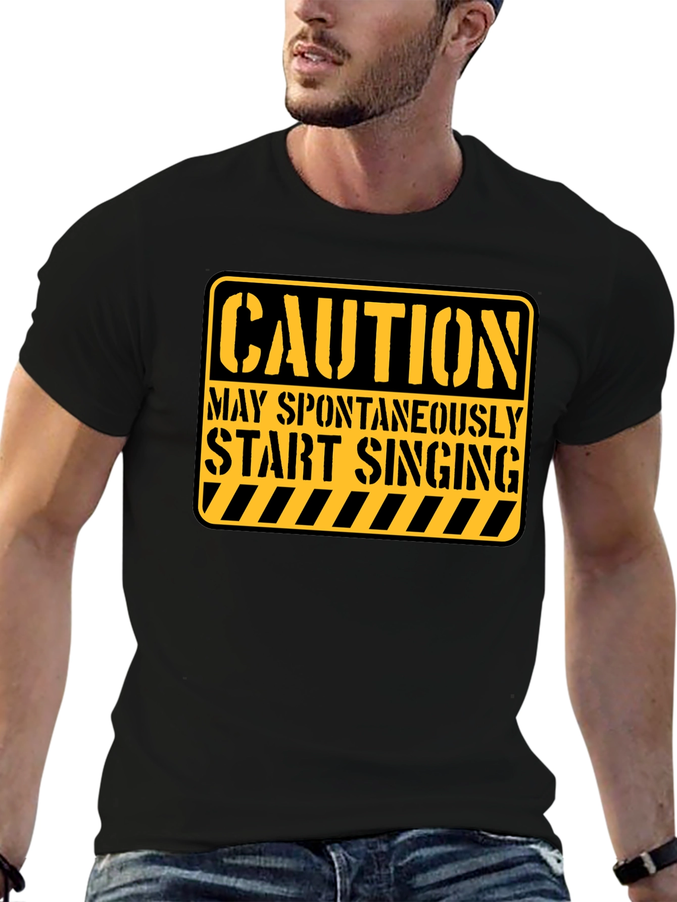 Caution May Spontaneously Start Singing Funny T-Shirt