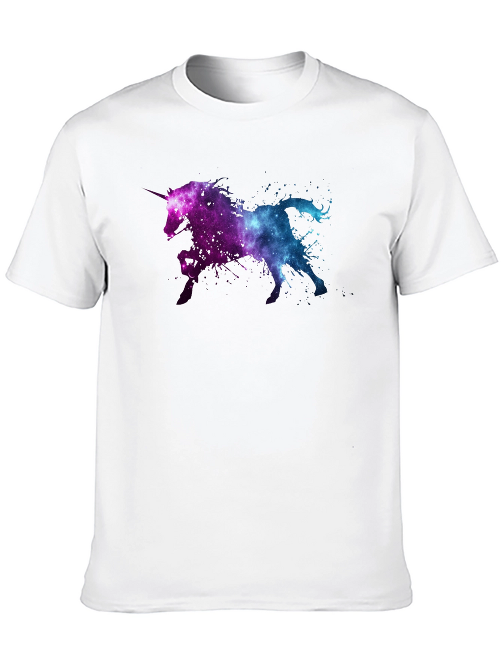 Galaxy Unicorn Black T-Shirt