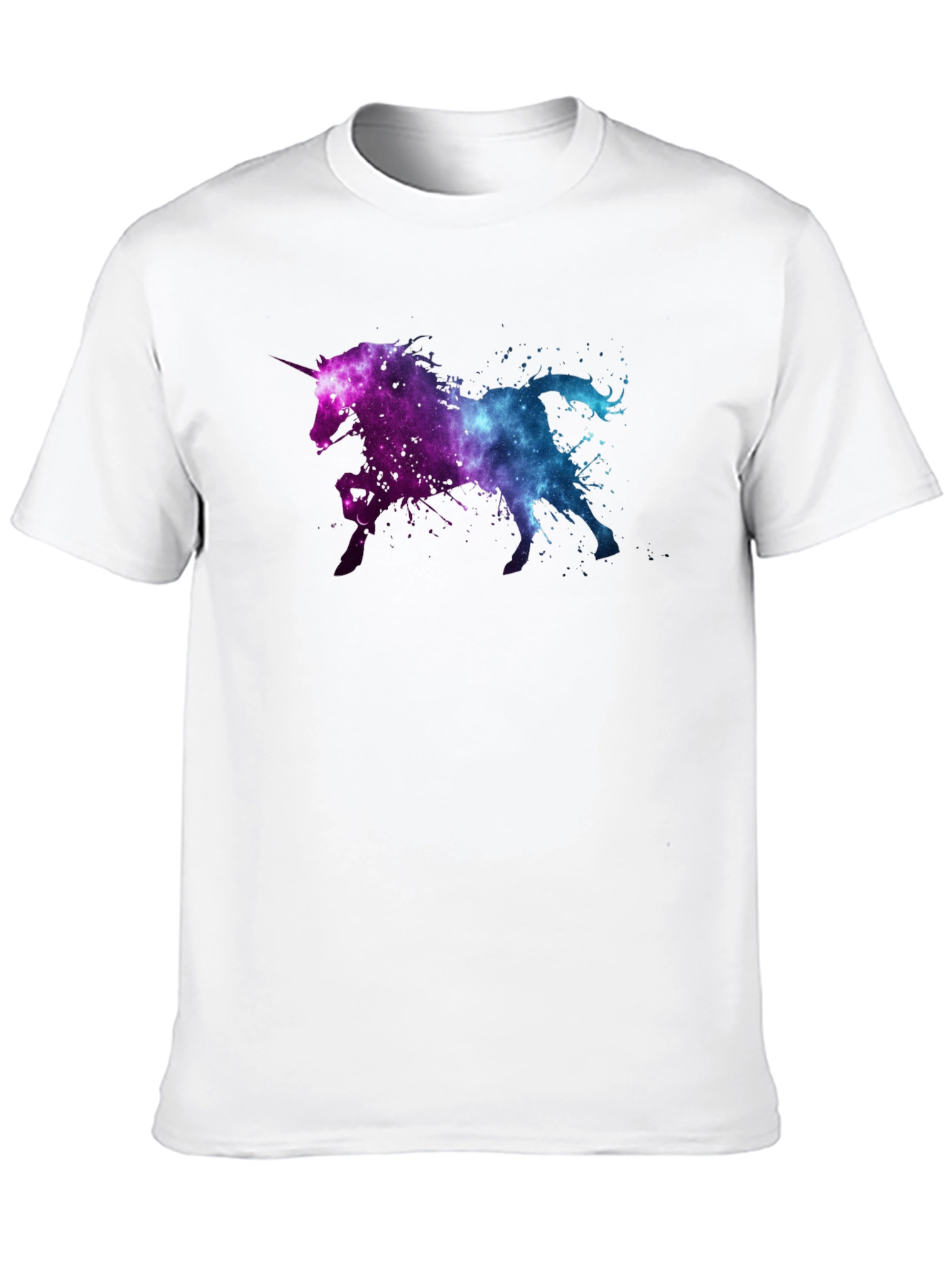 Galaxy Unicorn Black T-Shirt