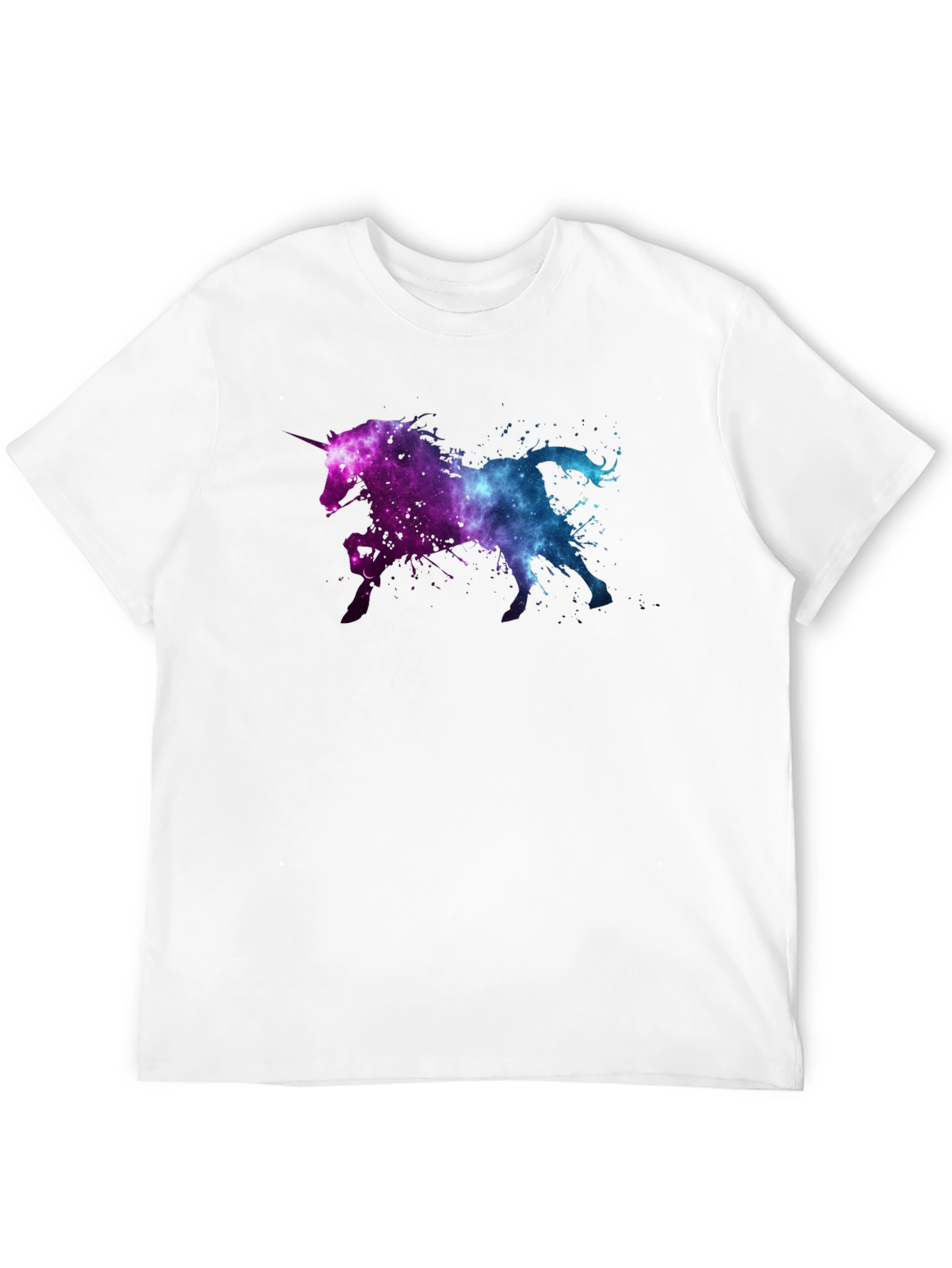 Galaxy Unicorn Black T-Shirt