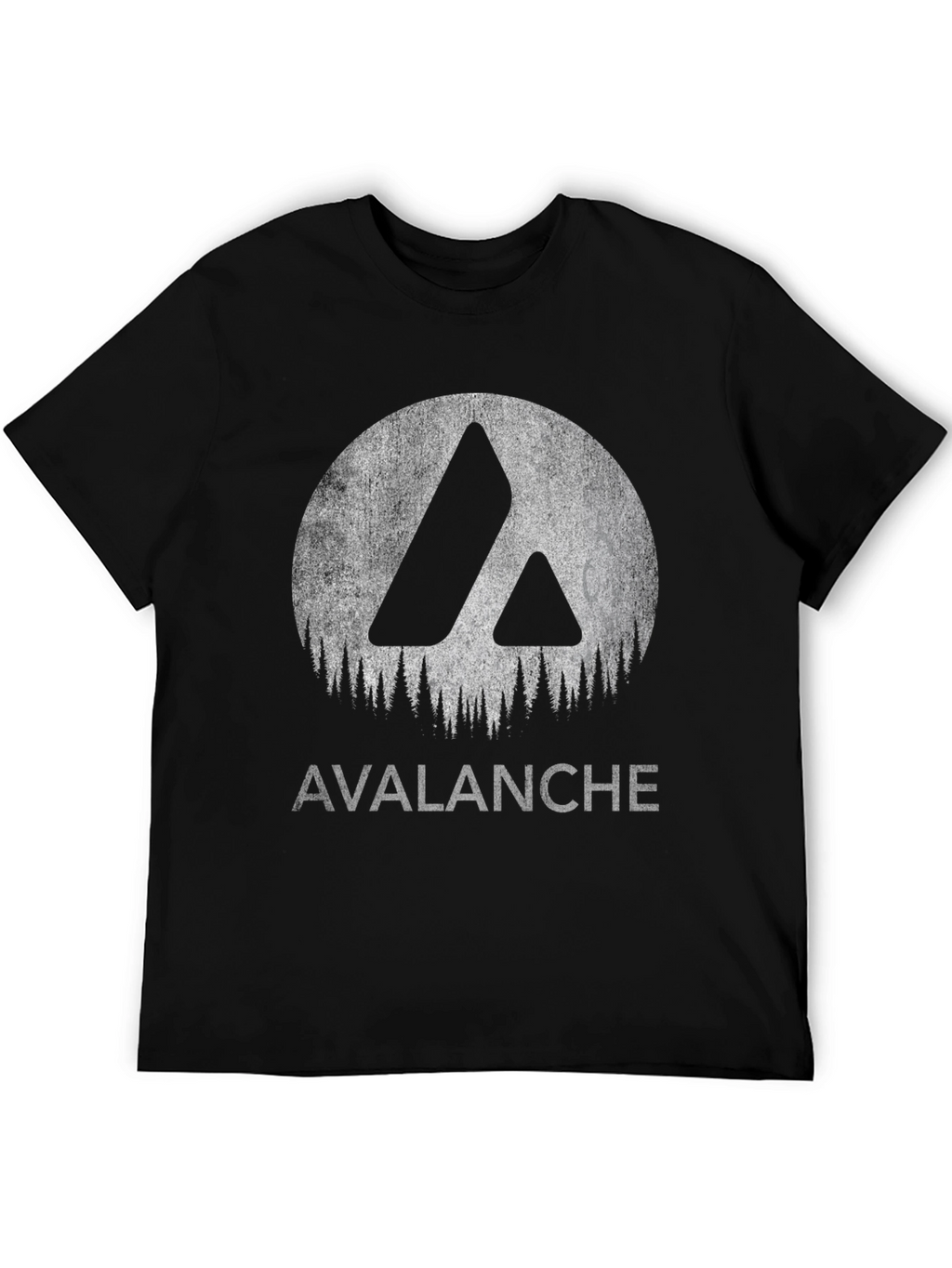 Avalanche Graphic Tee - Black Cotton Blend T-Shirt
