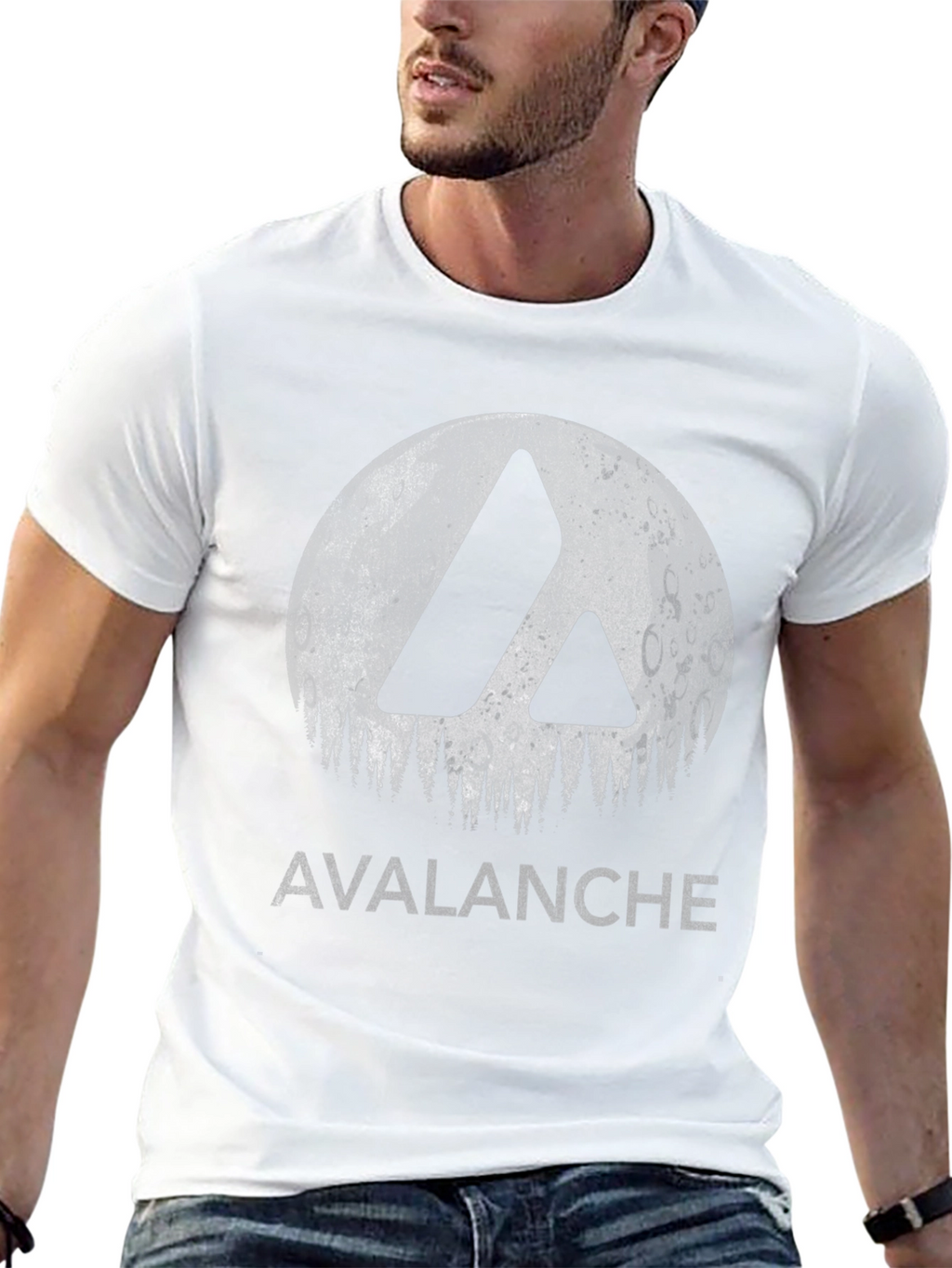 Avalanche Graphic Tee - Black Cotton Blend T-Shirt